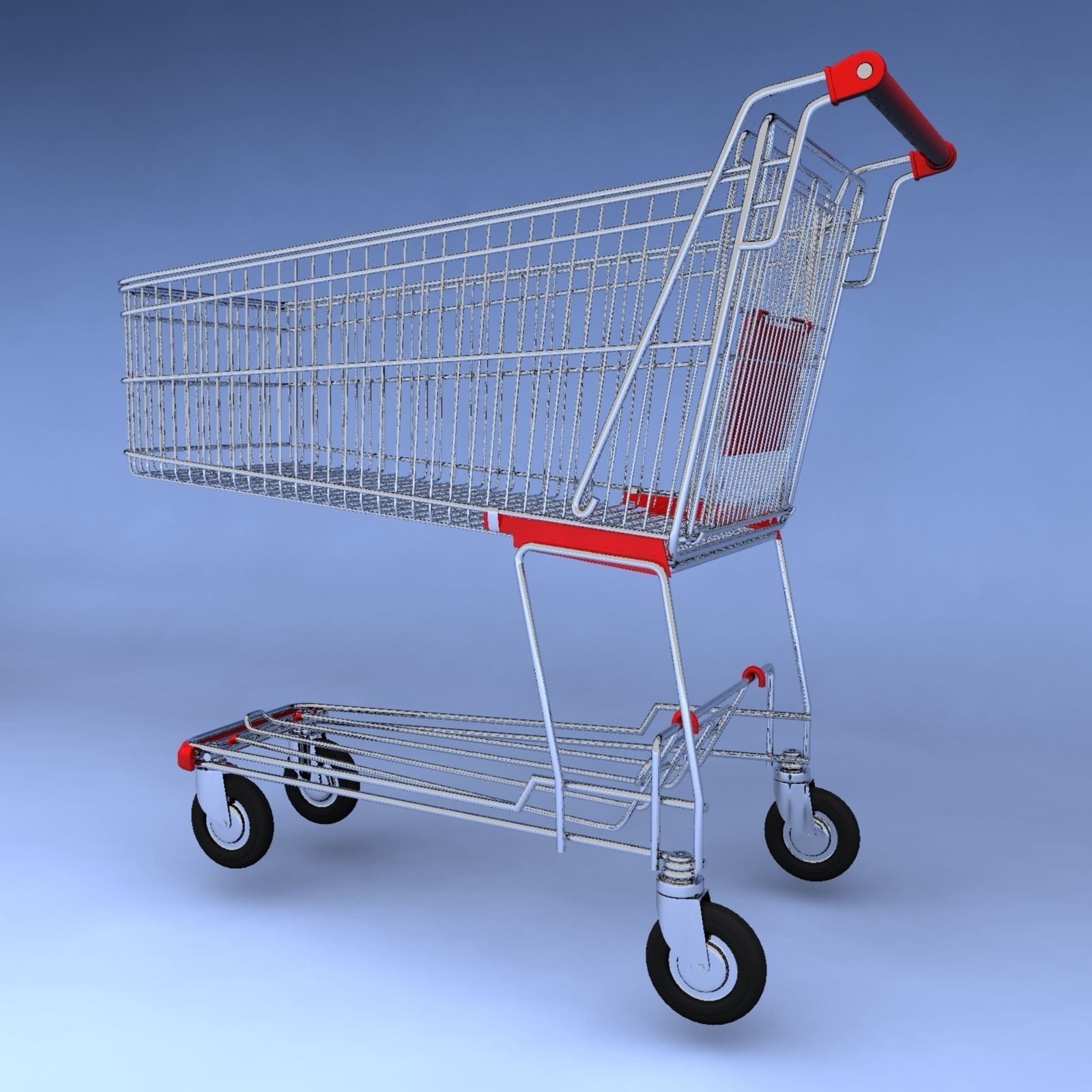 Shopping cart 3D Model 3D model_1
