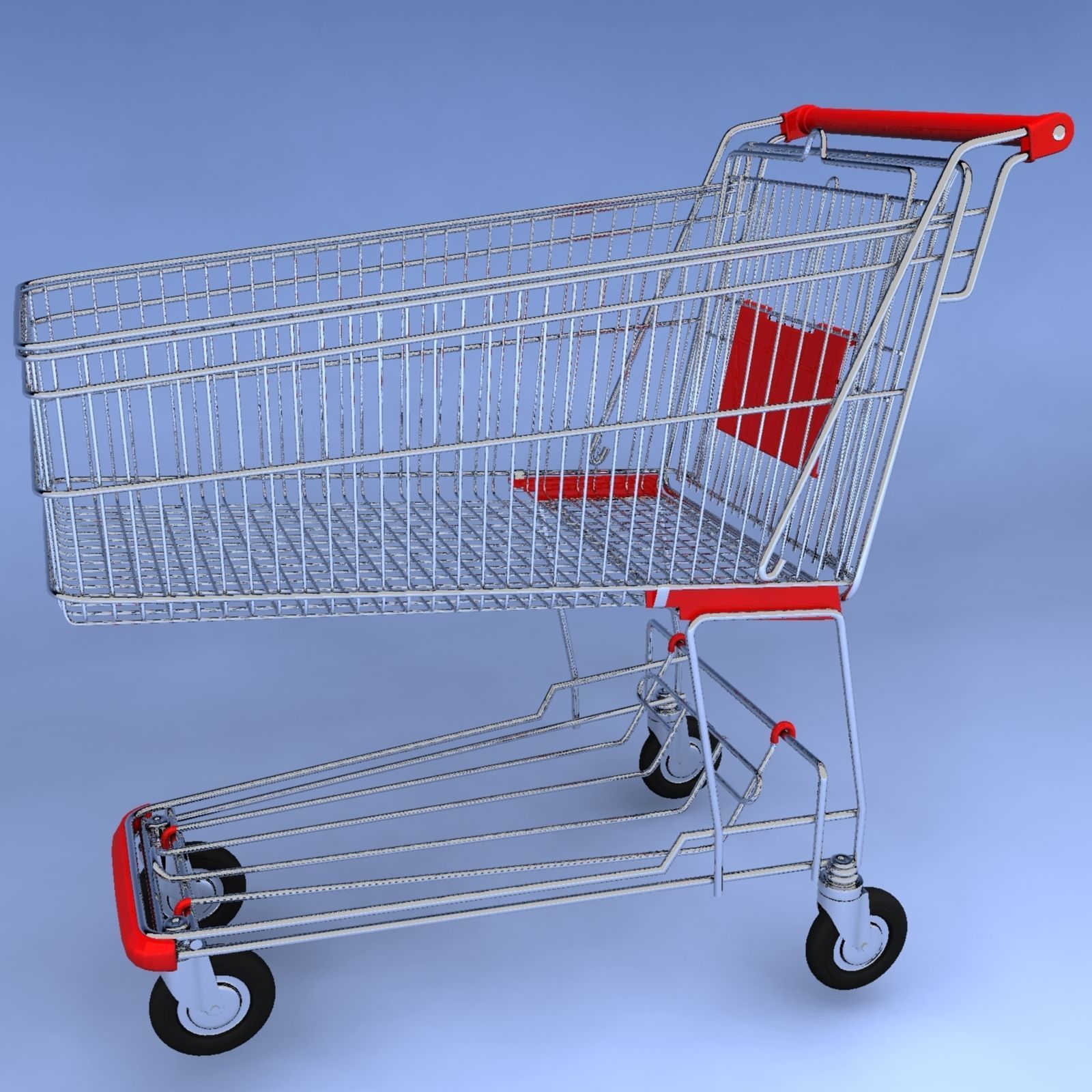 Shopping cart 3D Model 3D model_5