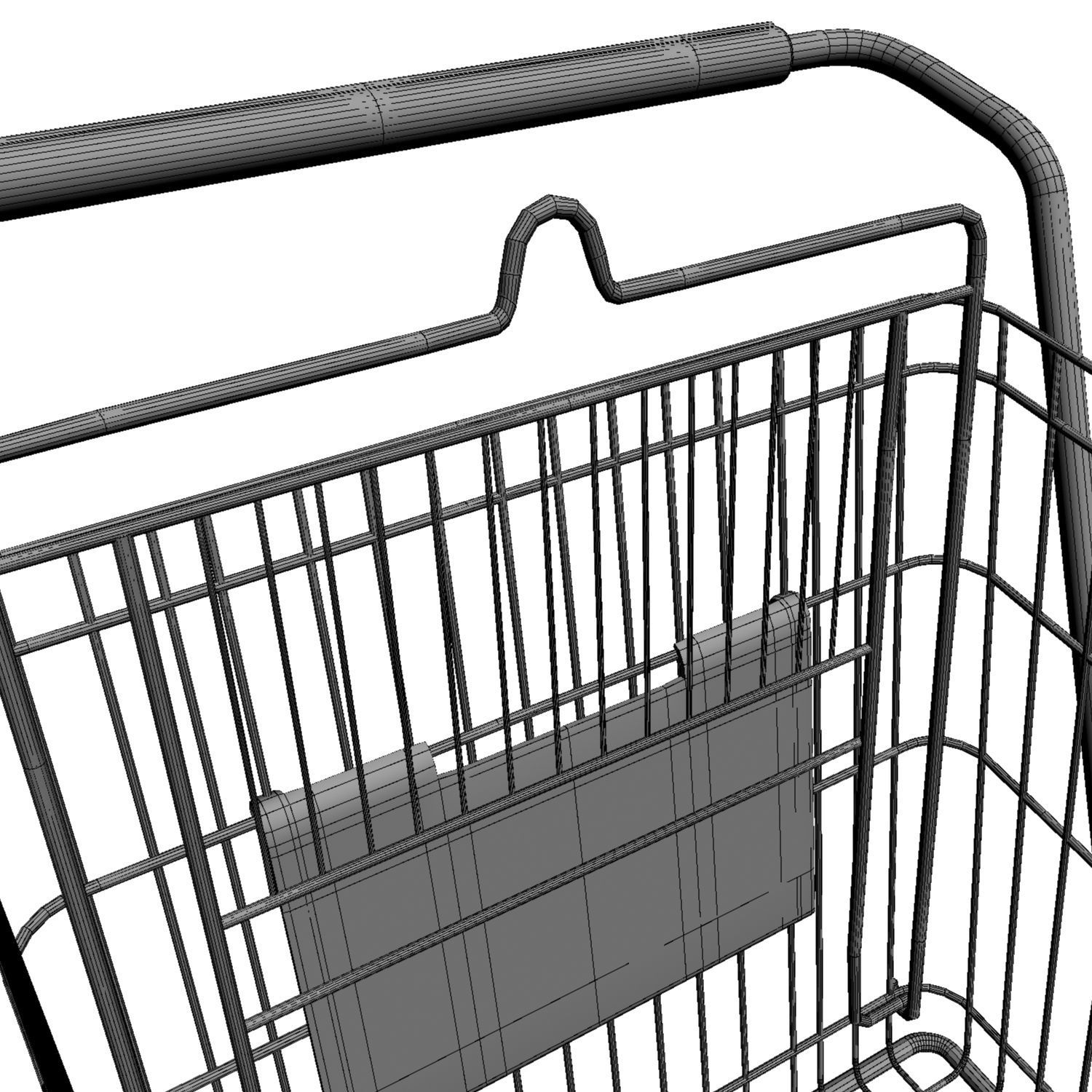 Walmart Shopping Cart 3D Model 3D model_8