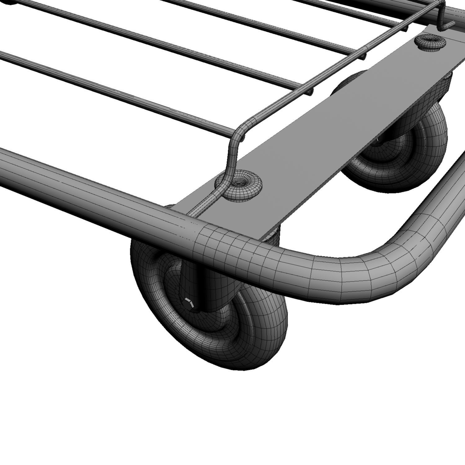 Walmart Shopping Cart 3D Model 3D model_12