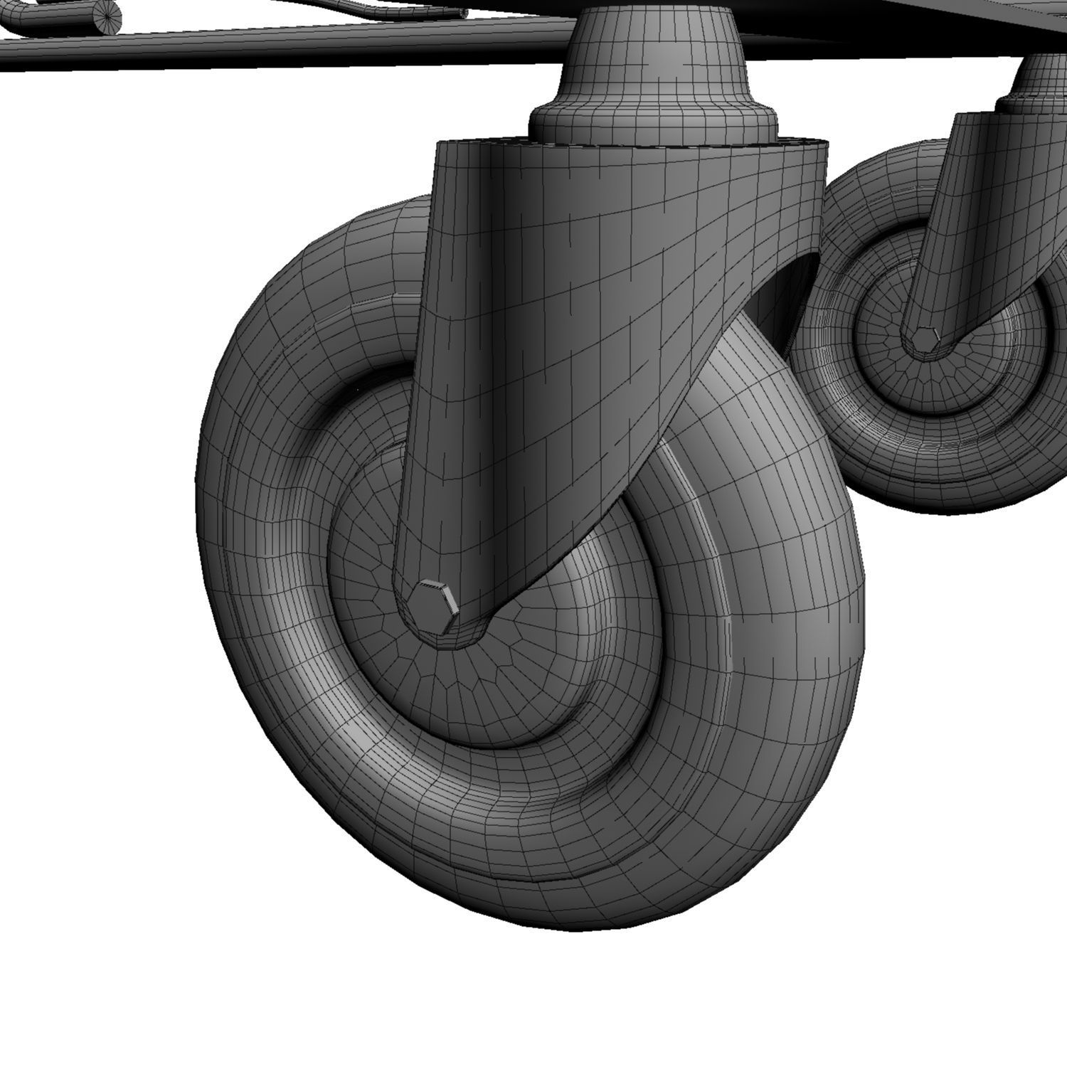 Walmart Shopping Cart 3D Model 3D model_6