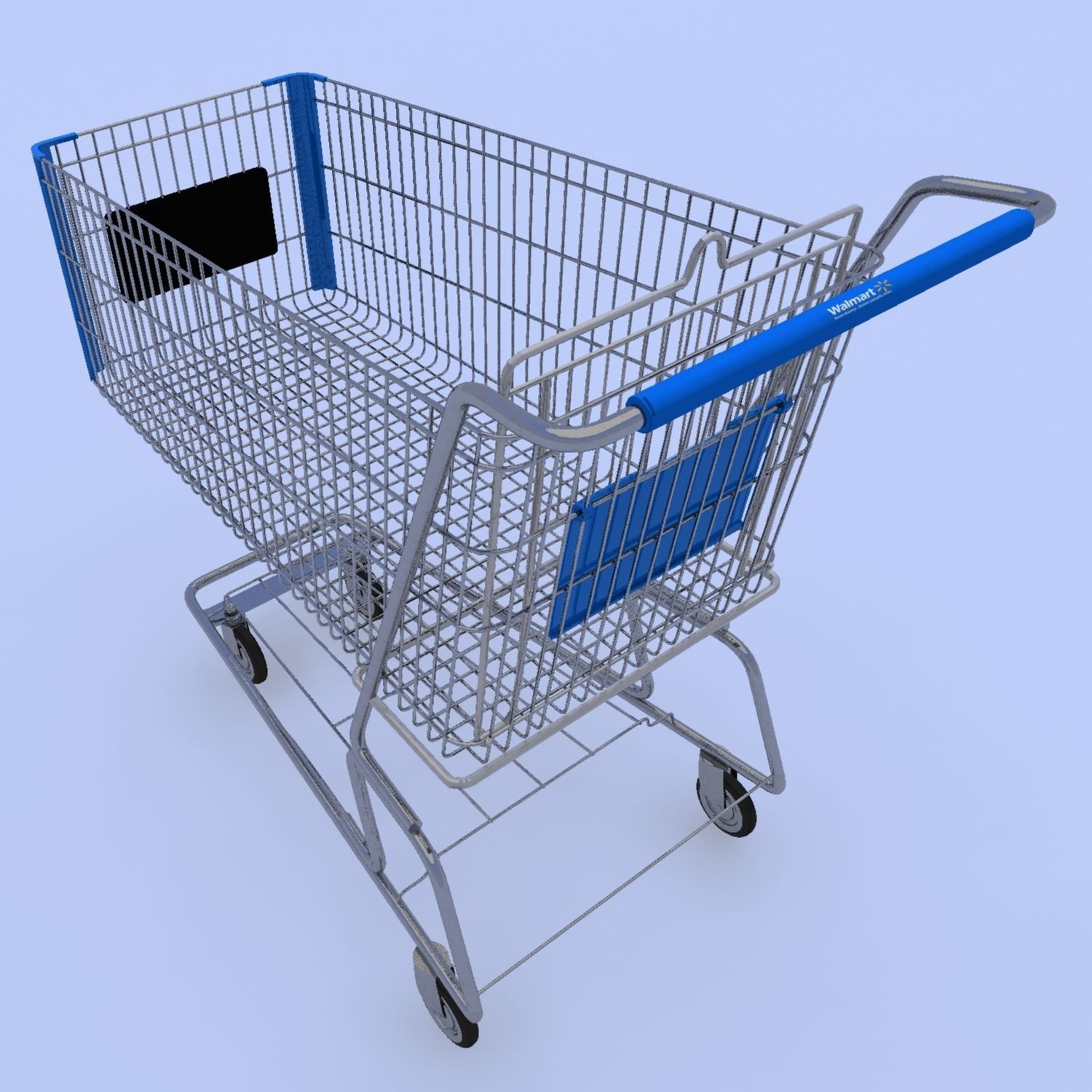 Walmart Shopping Cart 3D Model 3D model_1