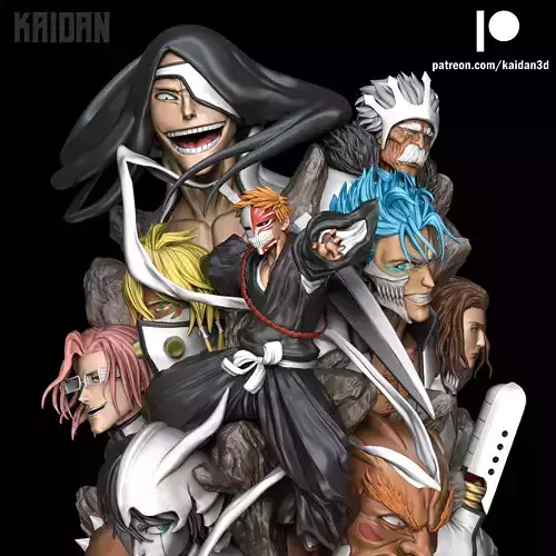 Ichigo vs Espada BLEACH - STL ready for 3D printing 3D print model