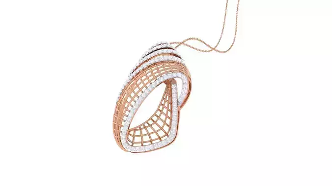 Ultra Vision High Jewelry Diamond Pendant Necklace renders