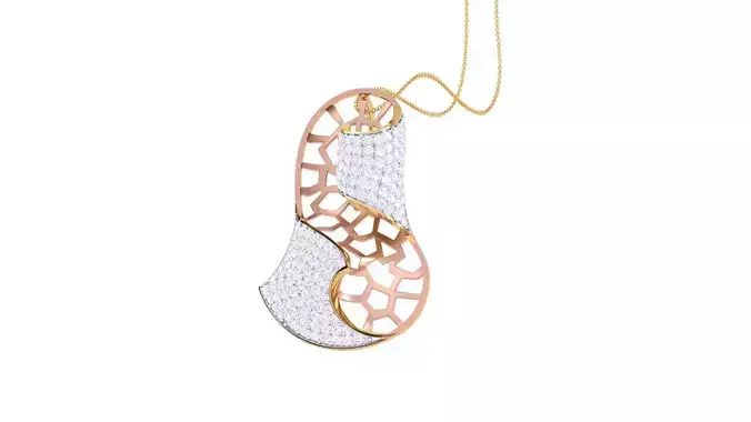 Ultra Vision High Jewelry Diamond Pendant Necklace renders