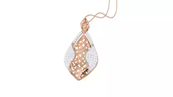 Ultra Vision High Jewelry Diamond Pendant Necklace renders