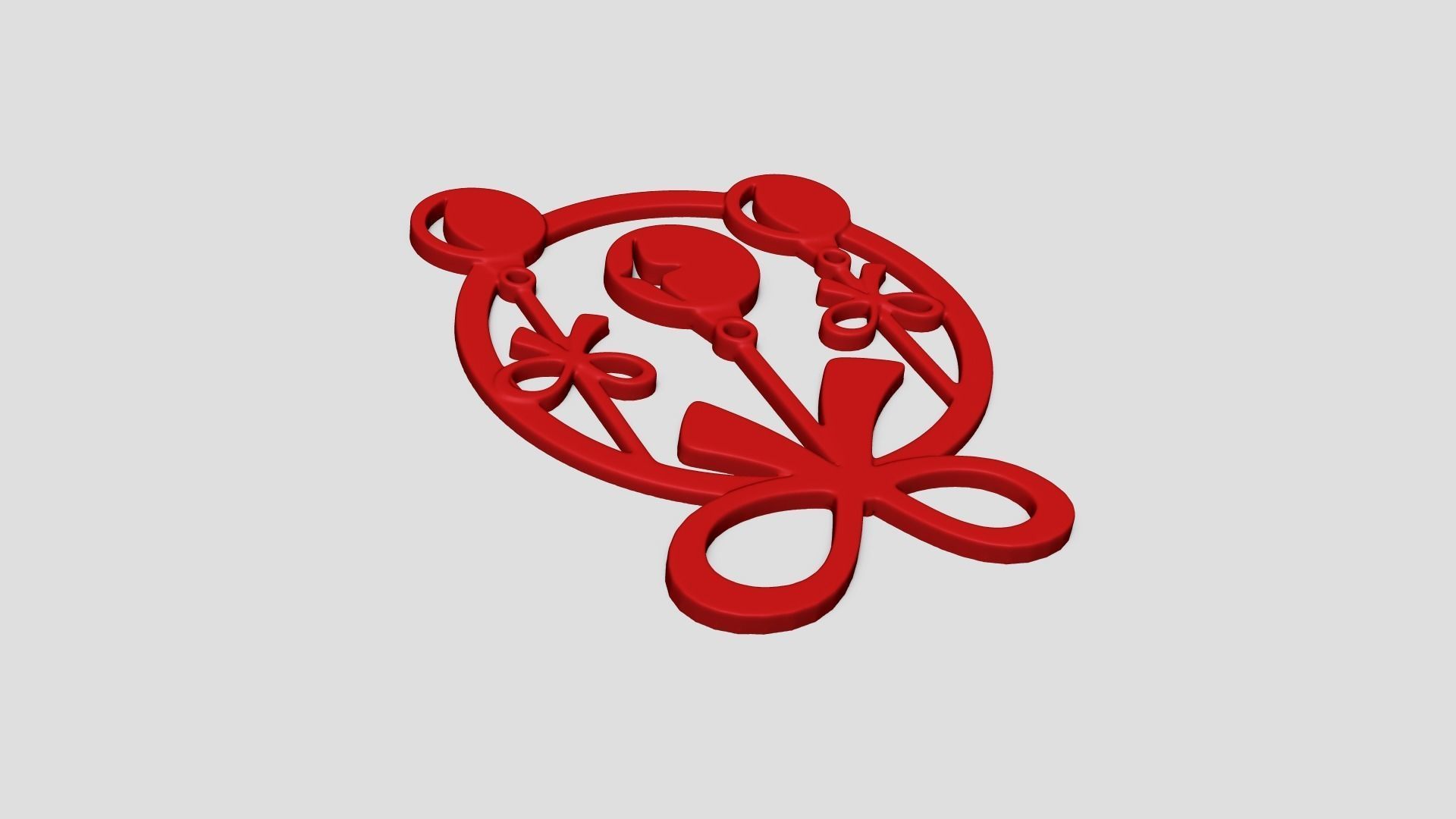 Christmas Garland Panel A06 - Door Wall Decoration 3D print model_3