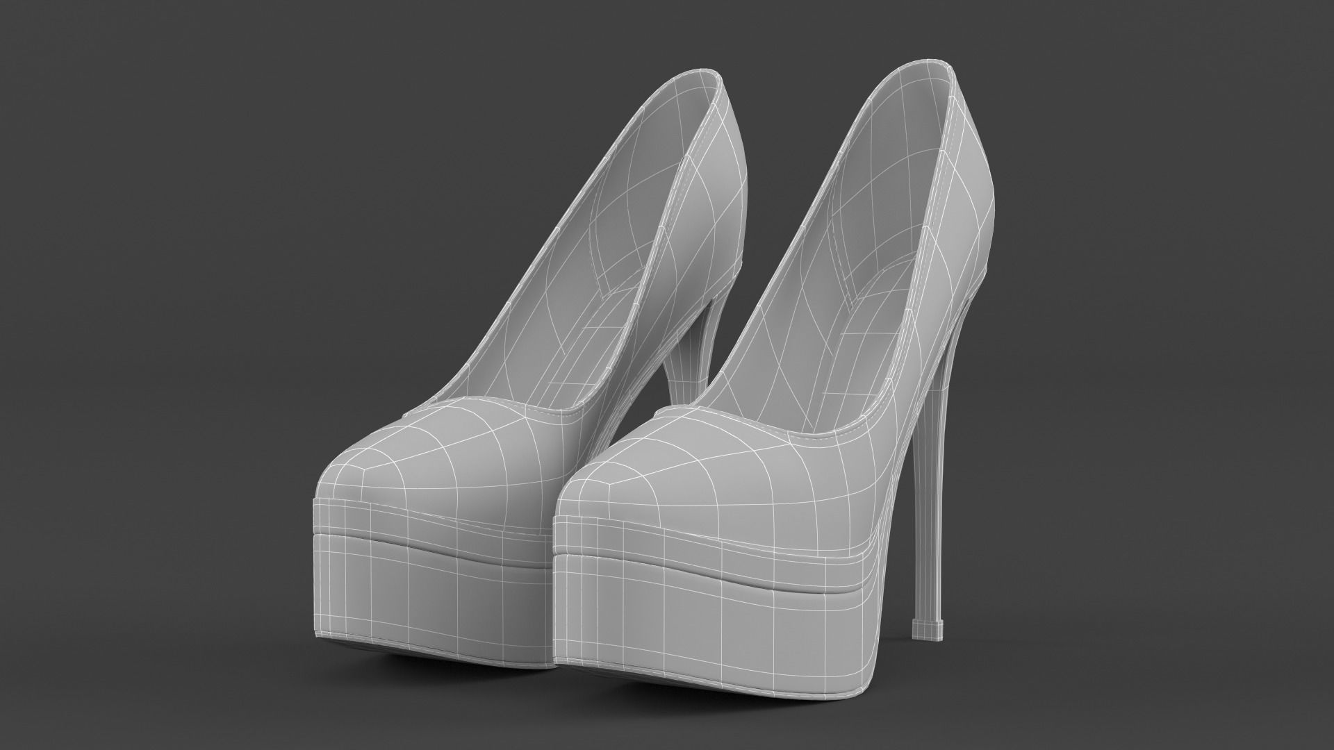 Women Shoes 3D model_6
