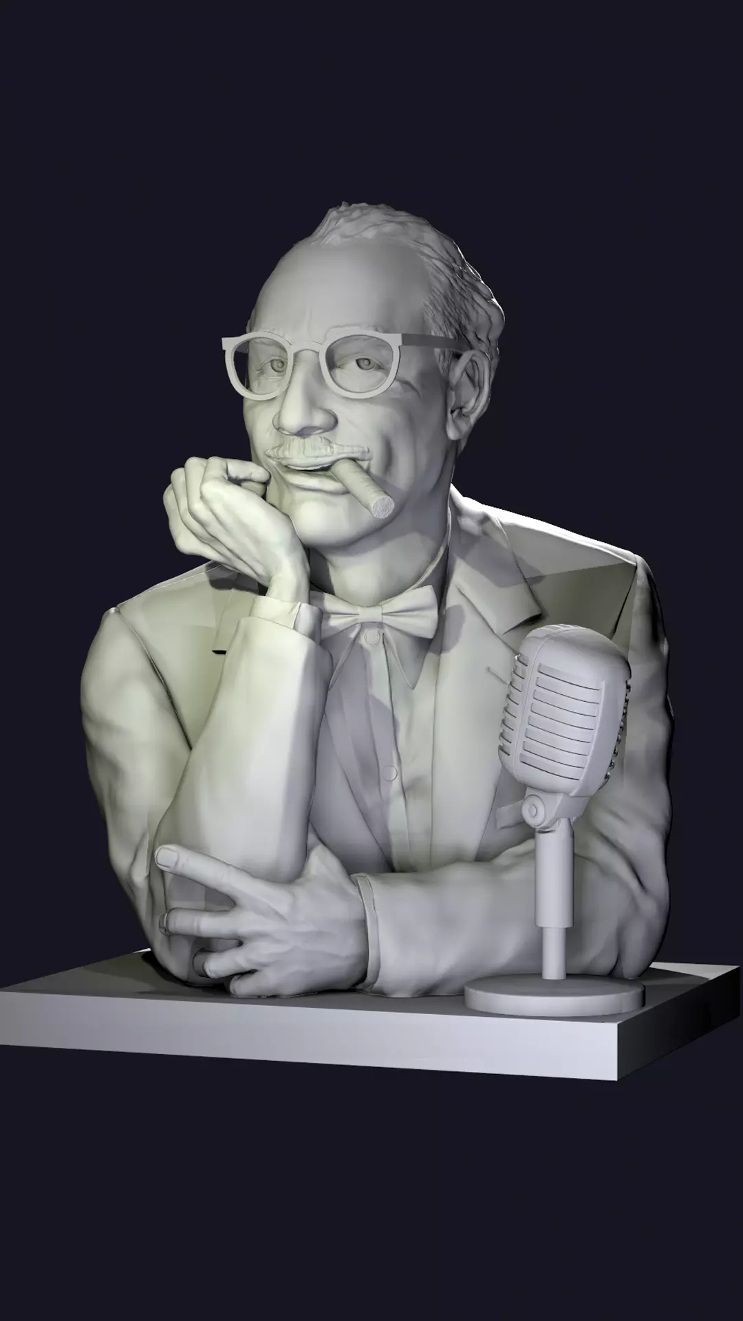 Groucho Marx 1950s bust 3D print model_0