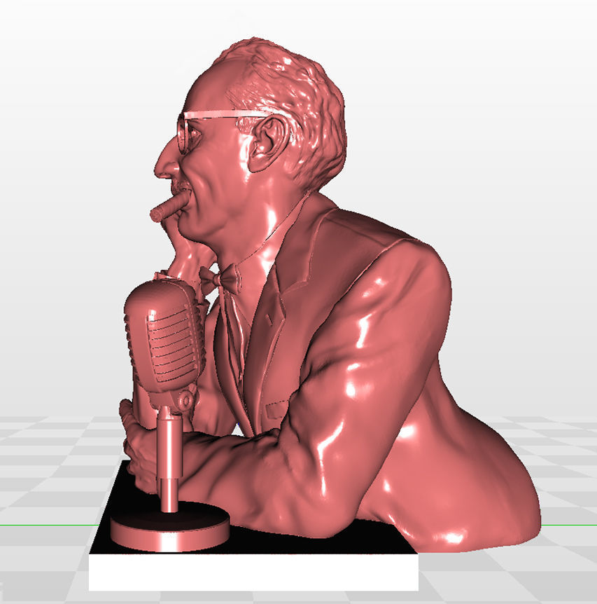 Groucho Marx 1950s bust 3D print model_8