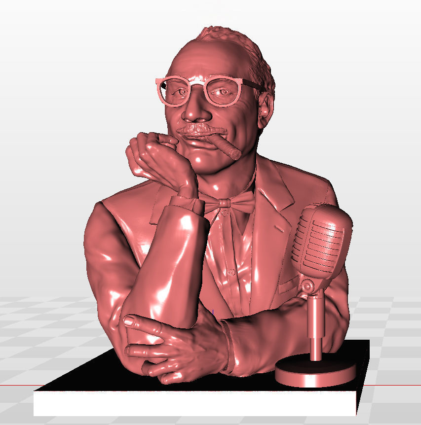 Groucho Marx 1950s bust 3D print model_7