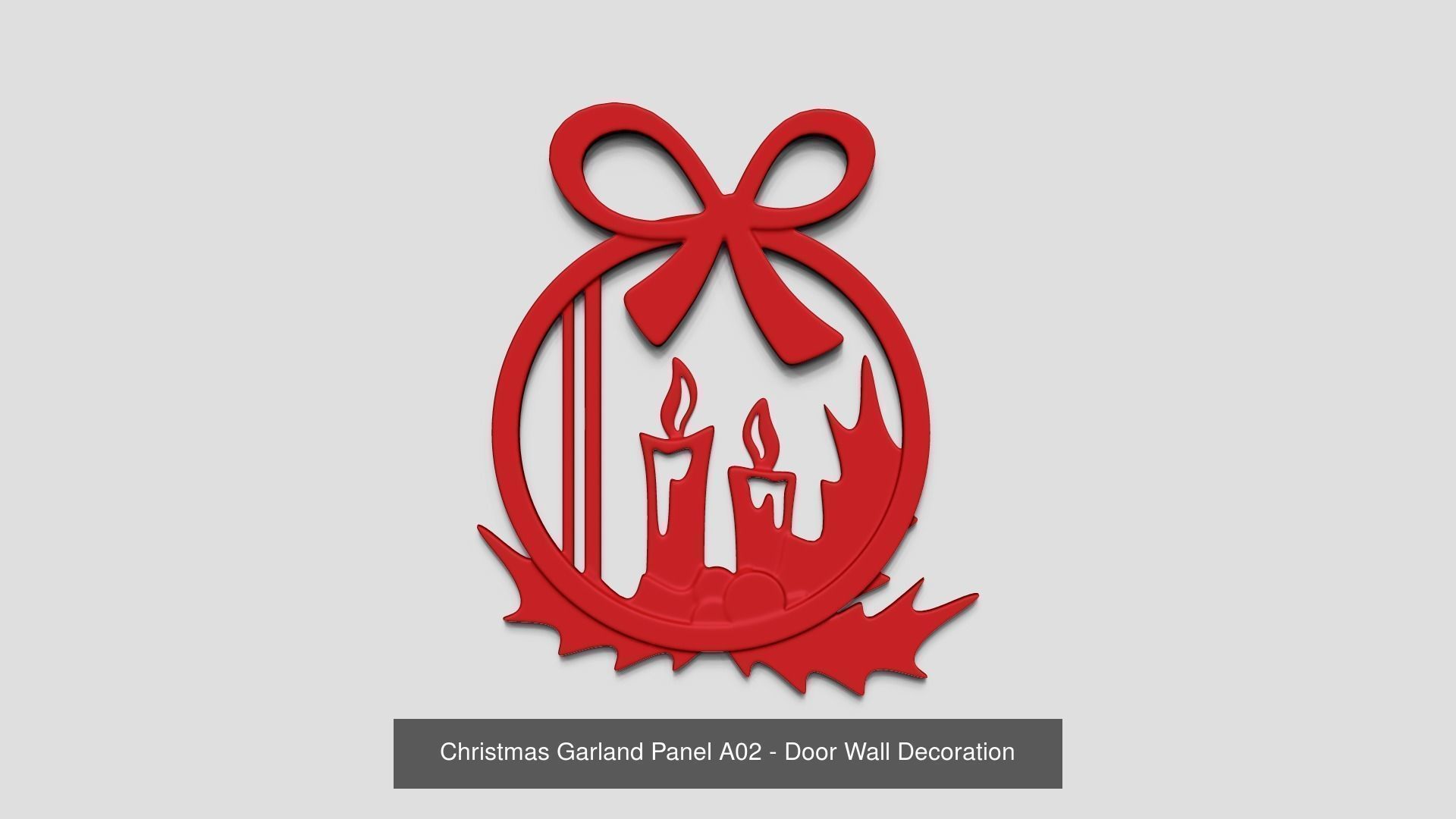 06 Christmas Garlands Panel Collection - Door Decoration _2
