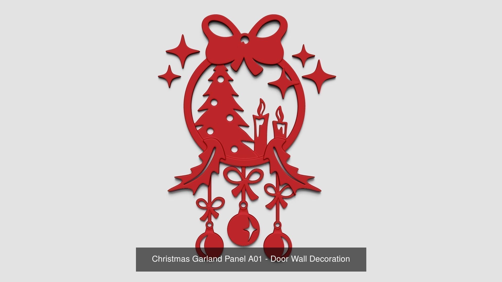 06 Christmas Garlands Panel Collection - Door Decoration _1
