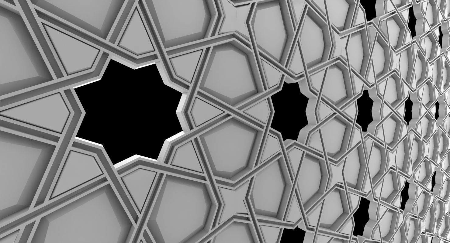 3D model Arabic Decorative Pattern T1 VR / AR / low-poly | CGTrader