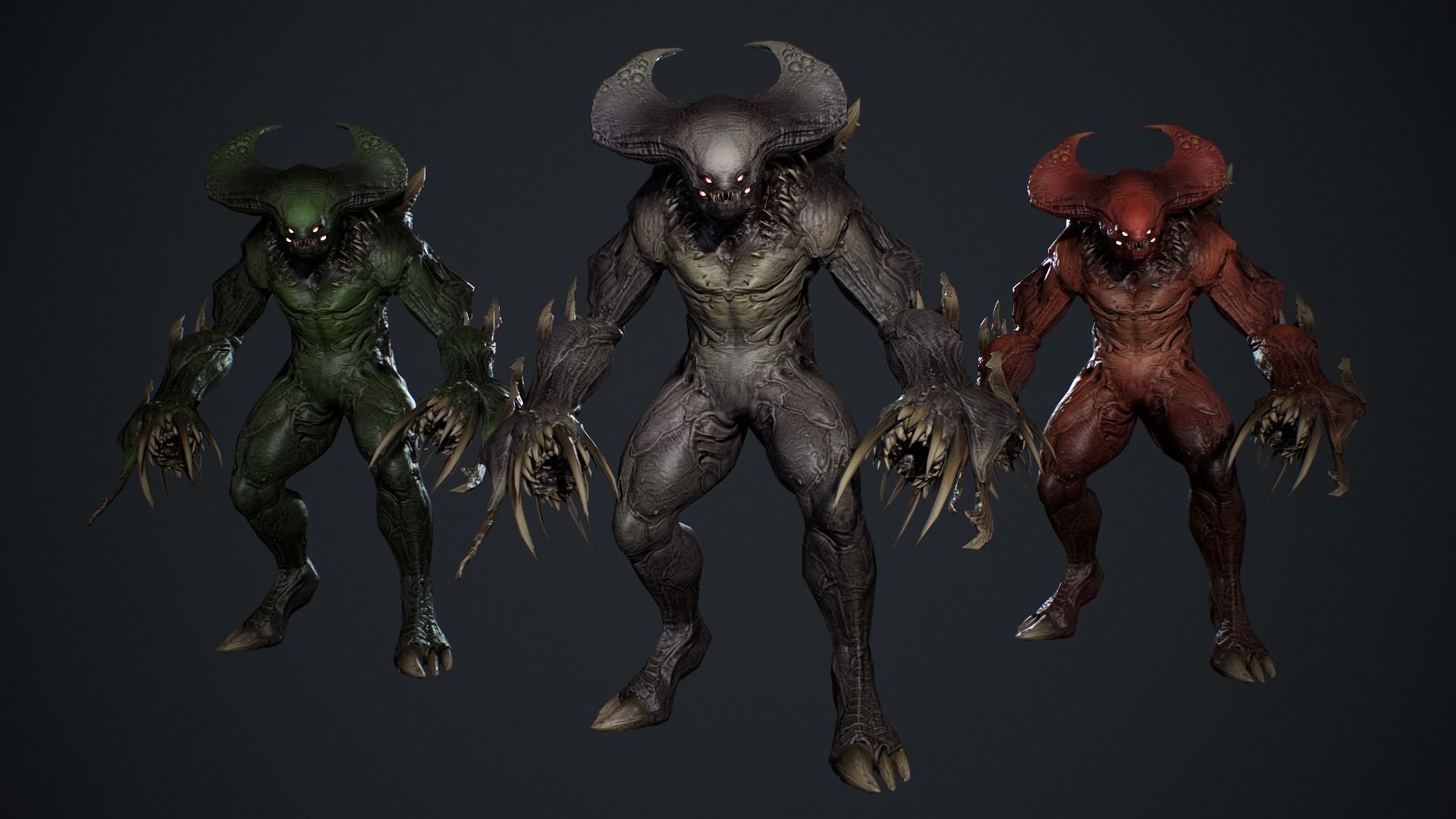 Hell Demon Pack 5 3D Model Collection_14