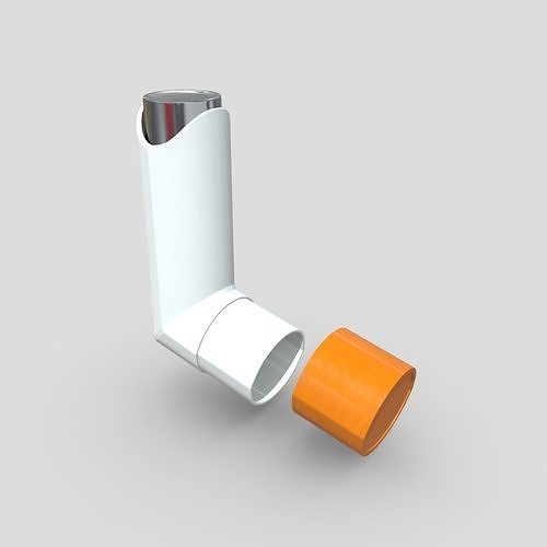 Inhaler Low-poly 3D model
