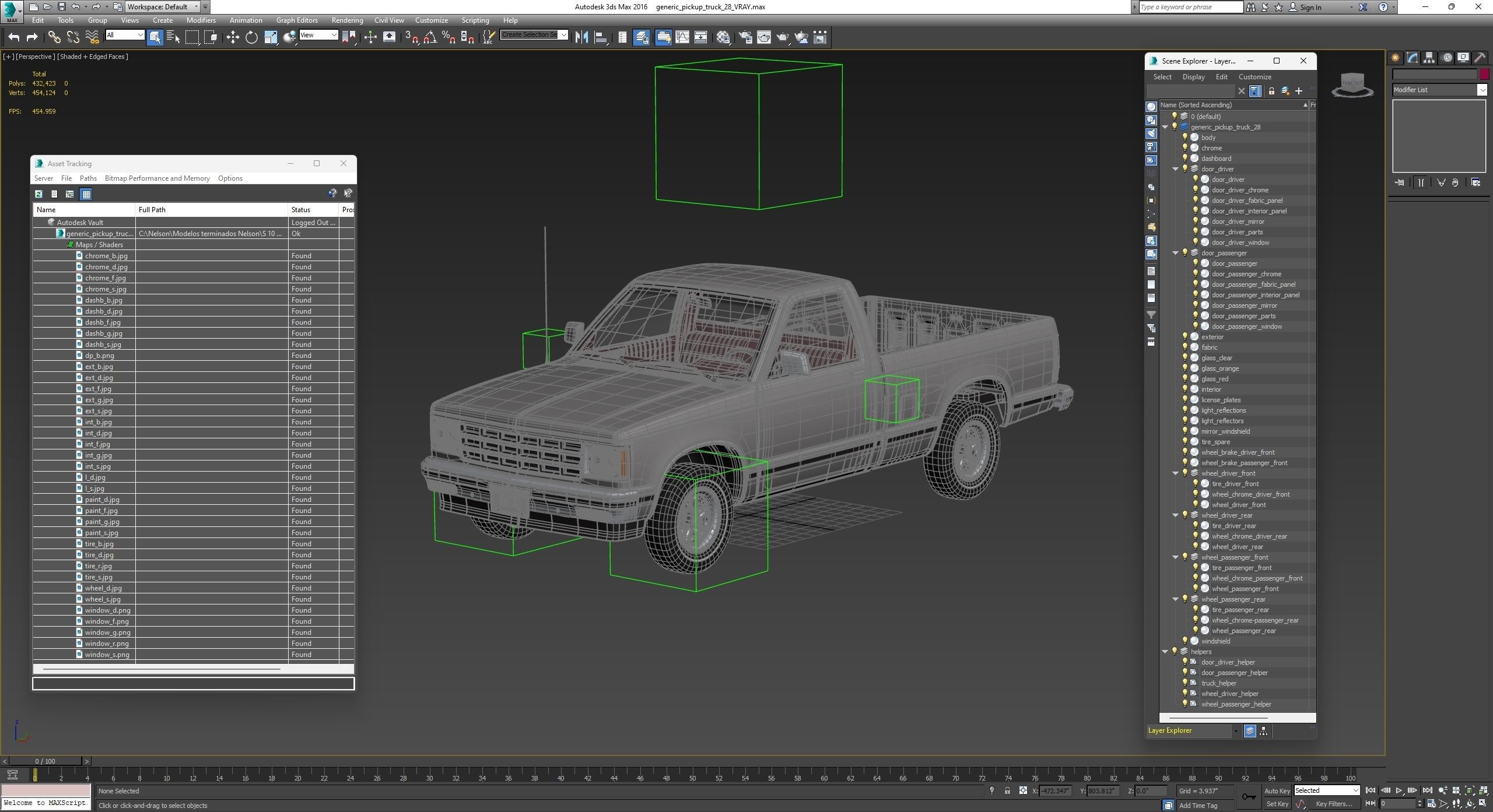 GENERIC PICKUP TRUCK 28 3D model_22
