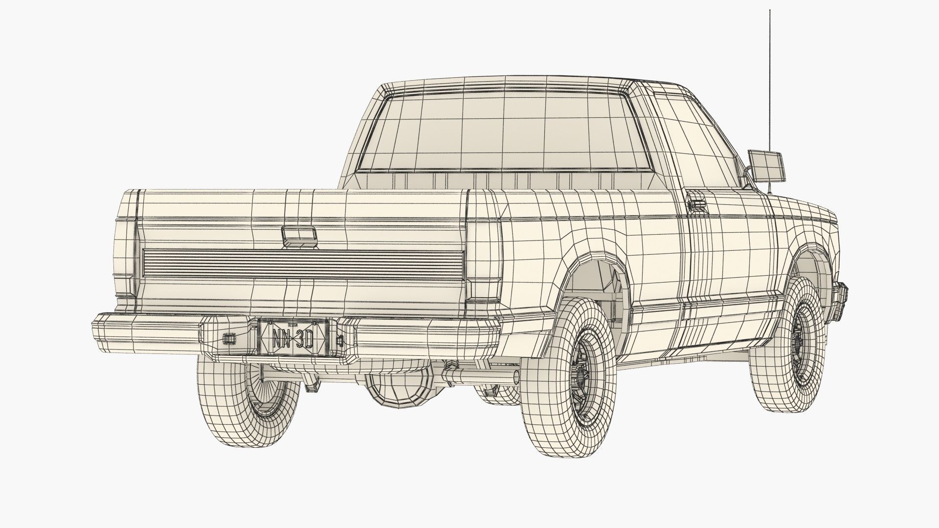 GENERIC PICKUP TRUCK 28 3D model_20