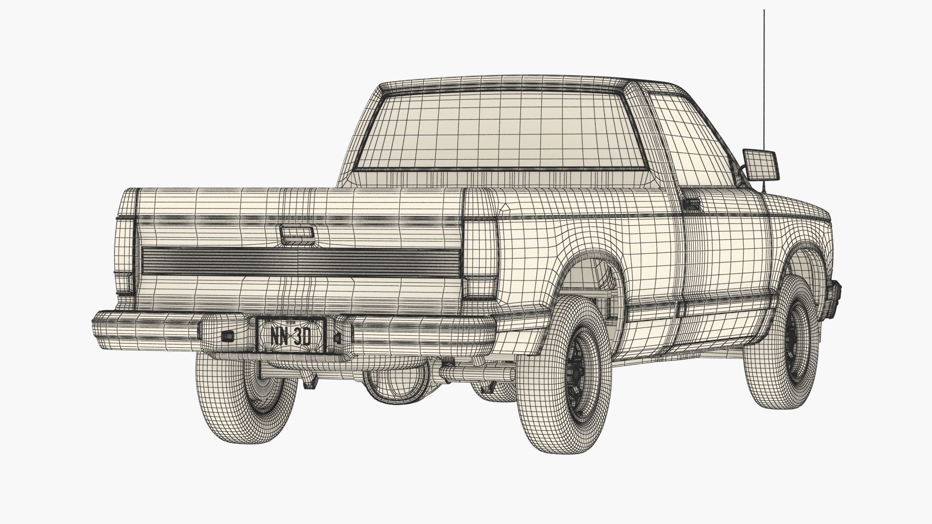 GENERIC PICKUP TRUCK 28 3D model_21