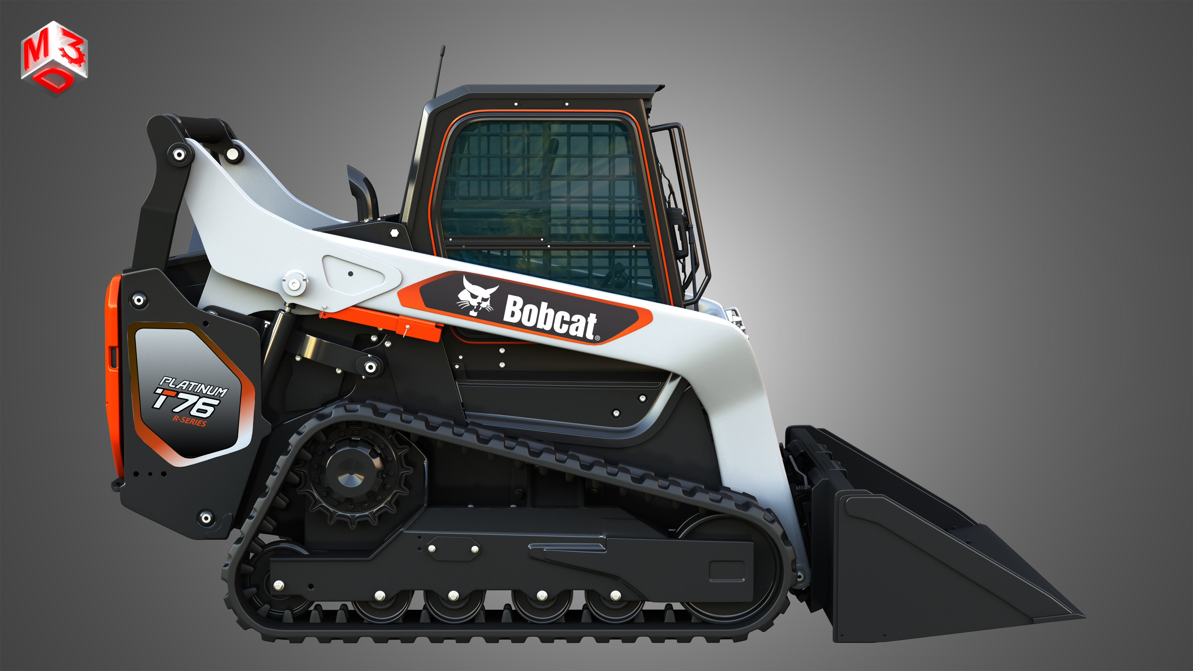 T76 Platinum Compact Track Loader - Bucket 3D model_9