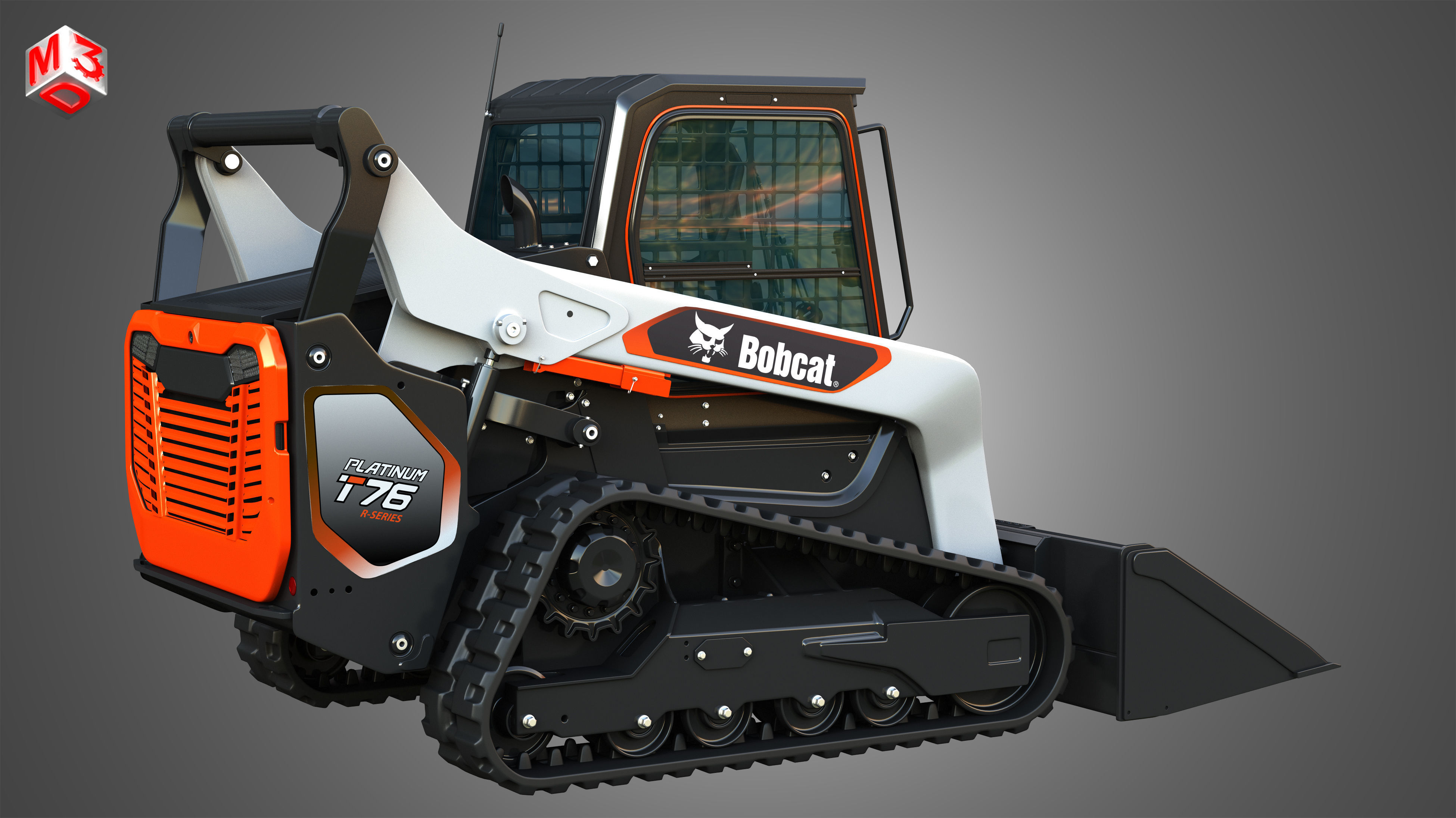 T76 Platinum Compact Track Loader - Bucket 3D model_19