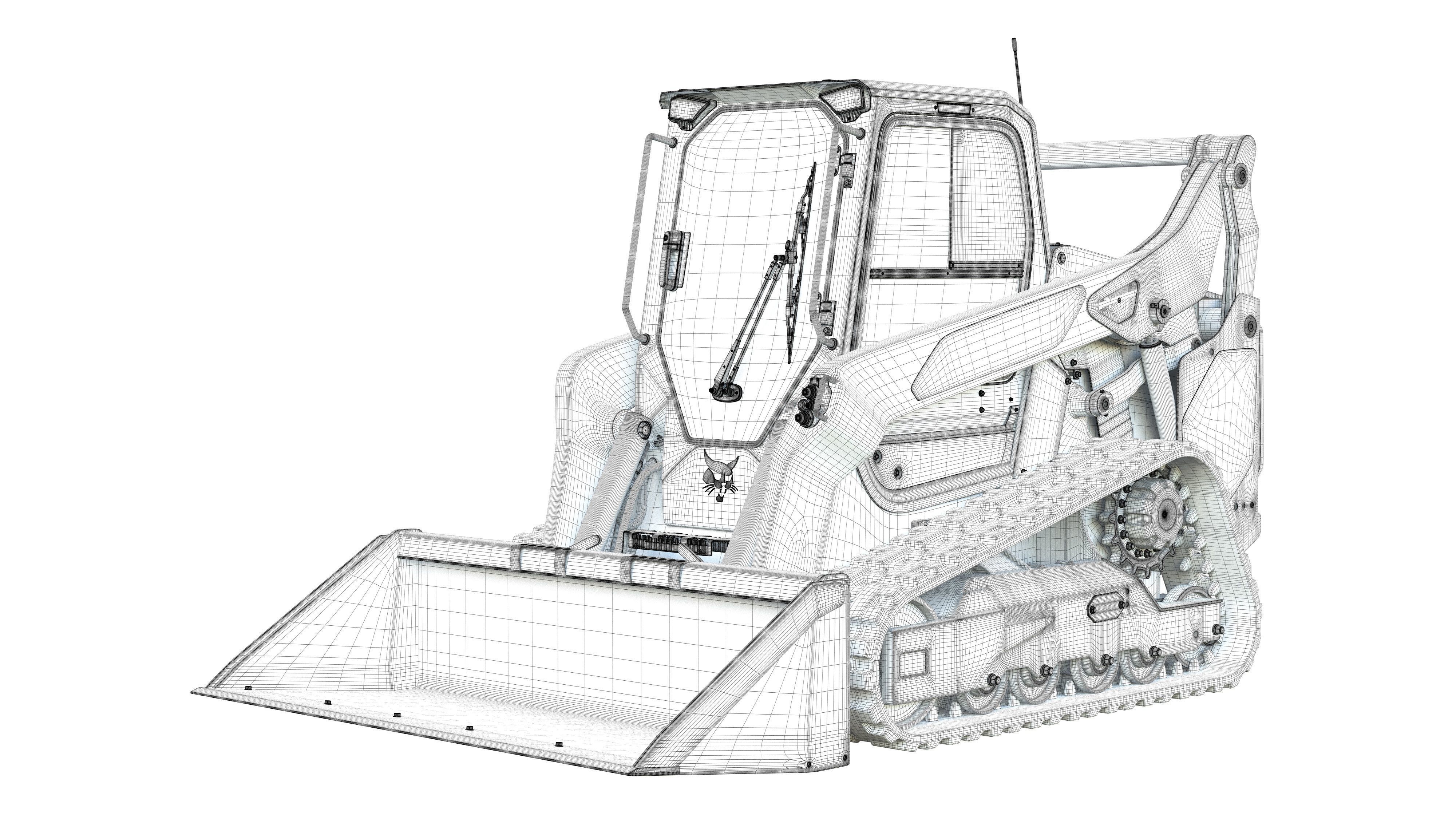 T76 Platinum Compact Track Loader - Bucket 3D model_3