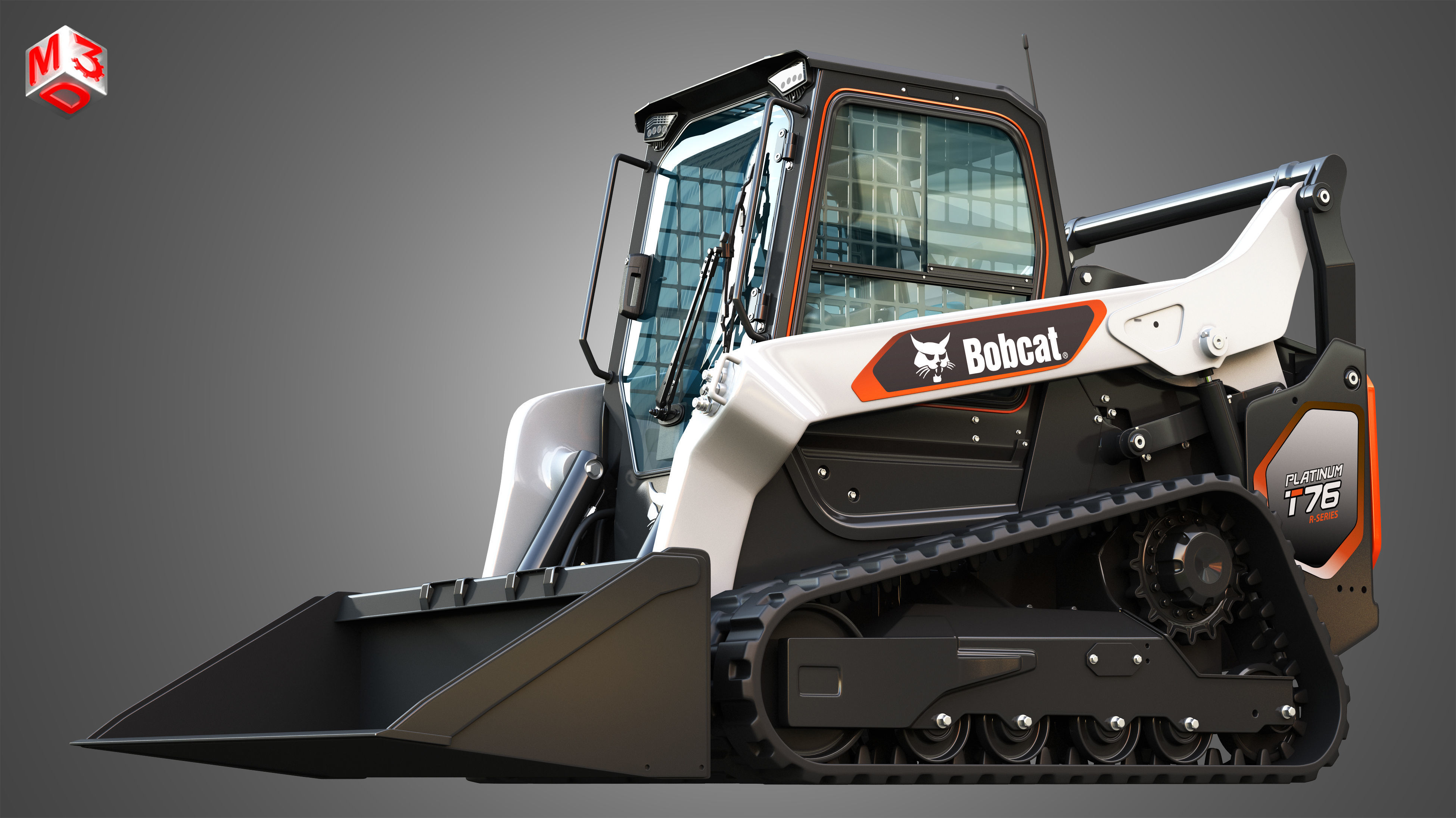 T76 Platinum Compact Track Loader - Bucket 3D model_10