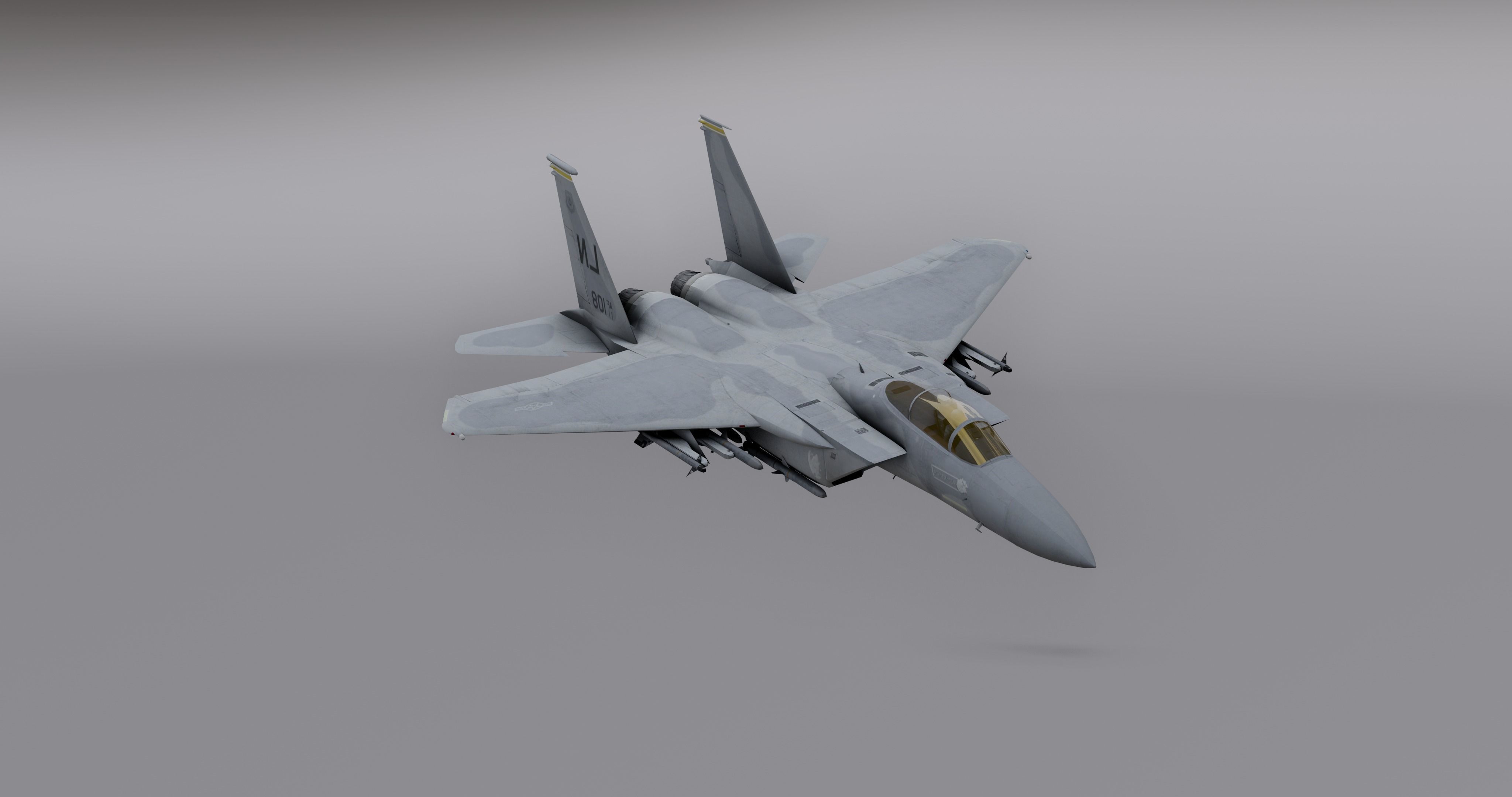Pack Falcon Fighter Jets - 14 Aircrafts Low-poly 3D model_17
