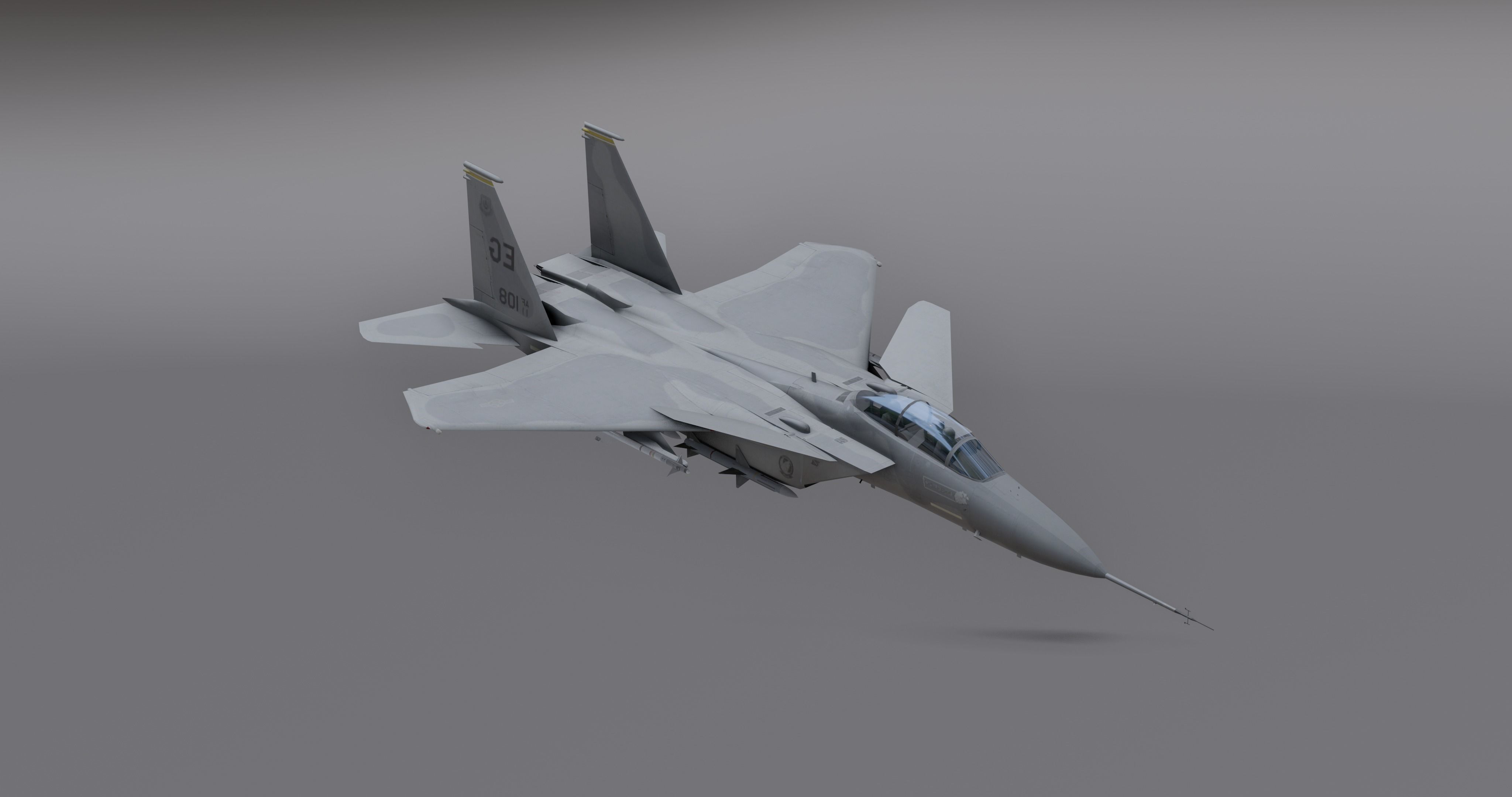 Pack Falcon Fighter Jets - 14 Aircrafts Low-poly 3D model_56