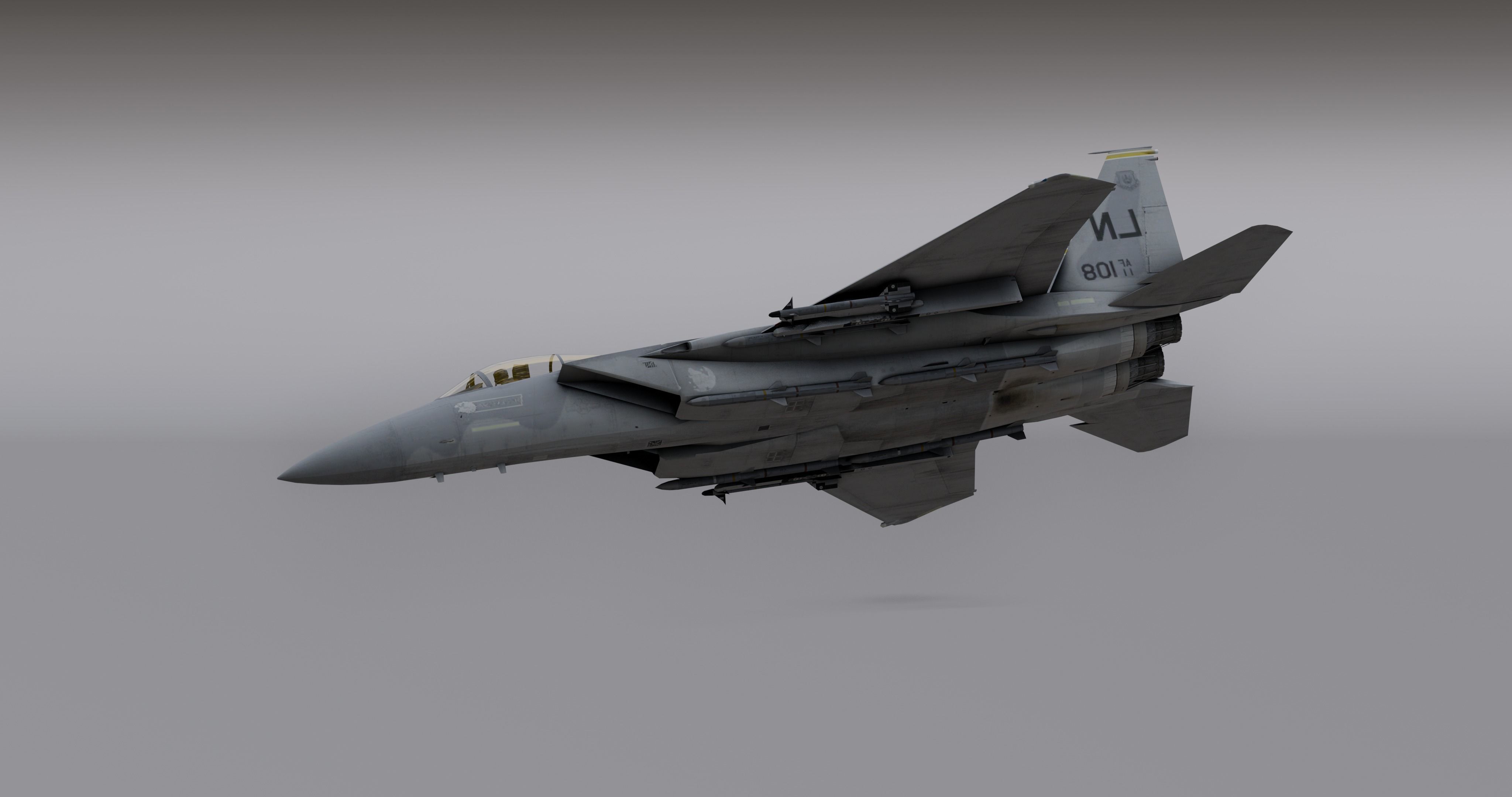 Pack Falcon Fighter Jets - 14 Aircrafts Low-poly 3D model_19