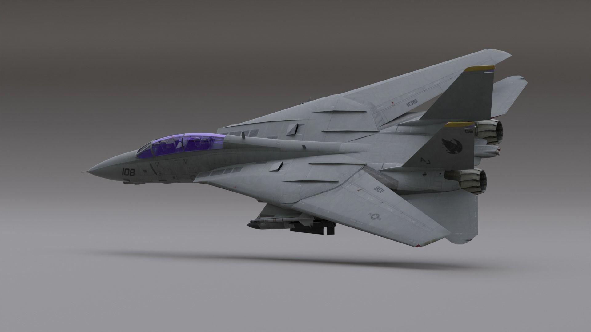 Pack Falcon Fighter Jets - 14 Aircrafts Low-poly 3D model_67