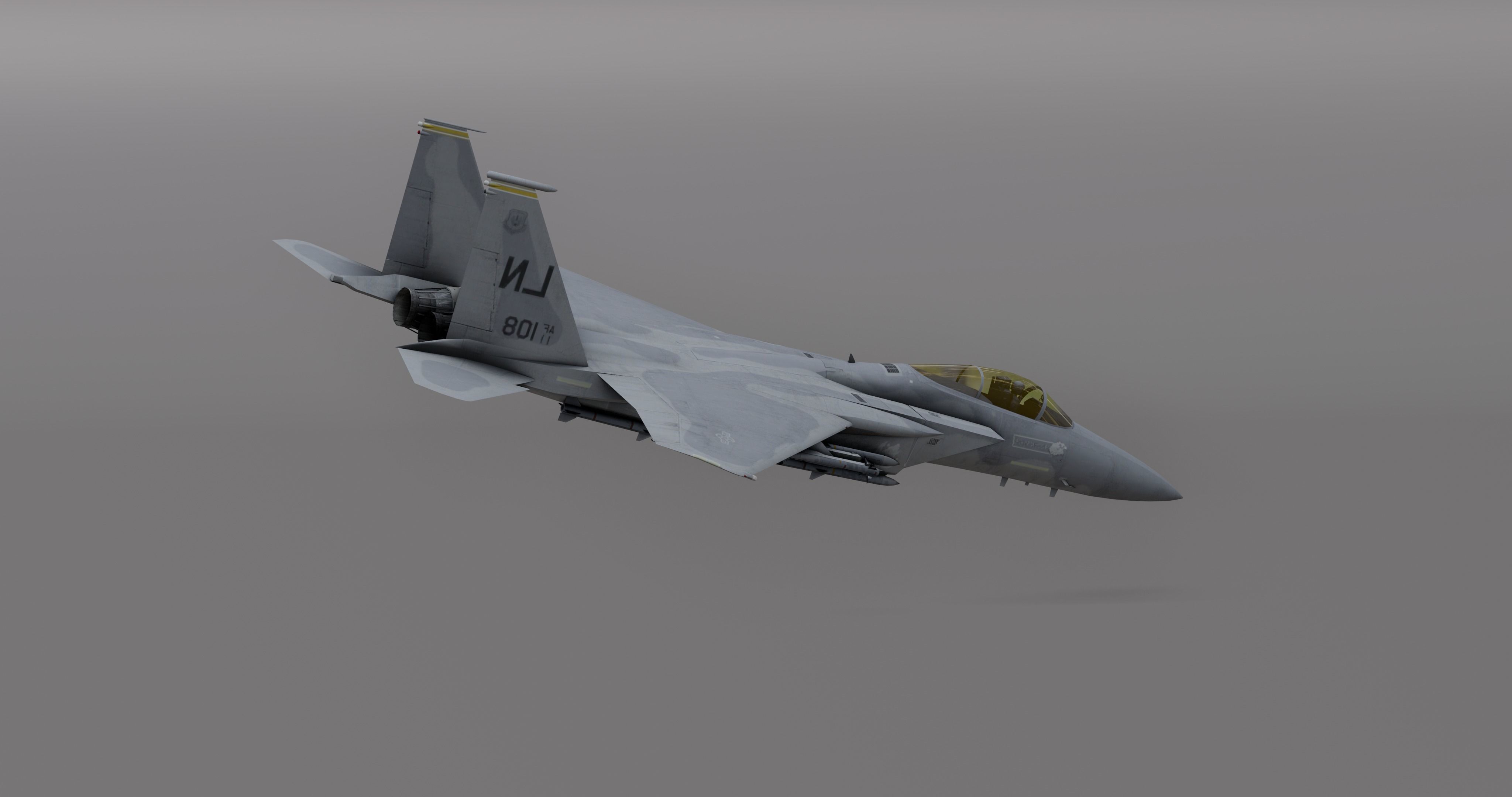 Pack Falcon Fighter Jets - 14 Aircrafts Low-poly 3D model_18