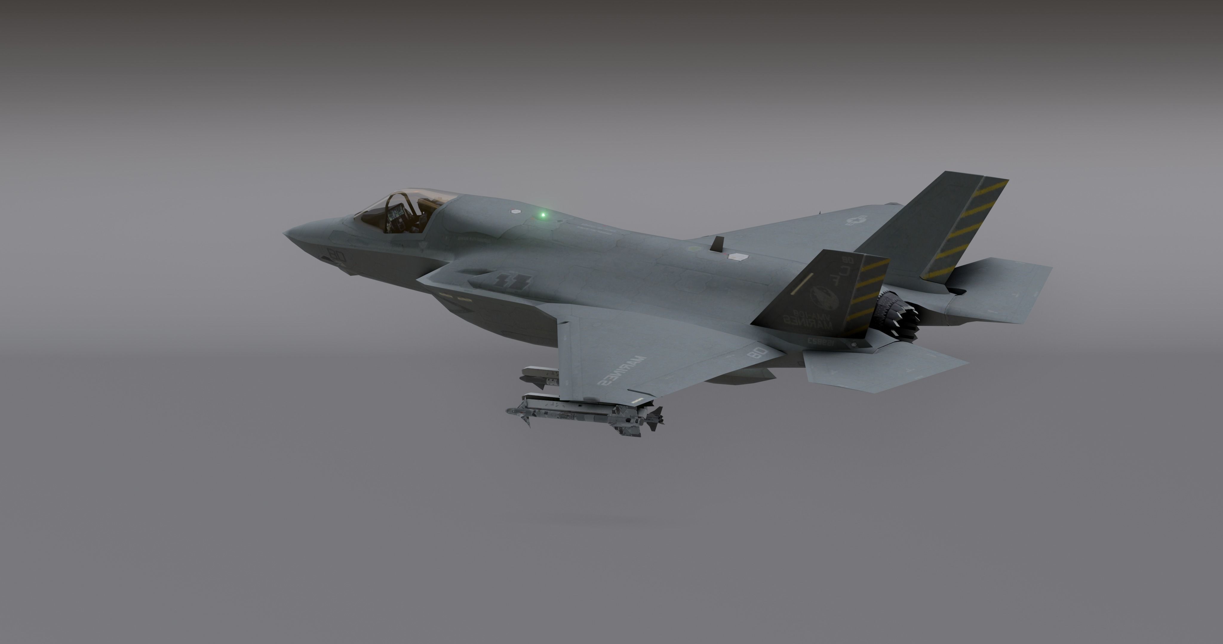 Pack Falcon Fighter Jets - 14 Aircrafts Low-poly 3D model_34