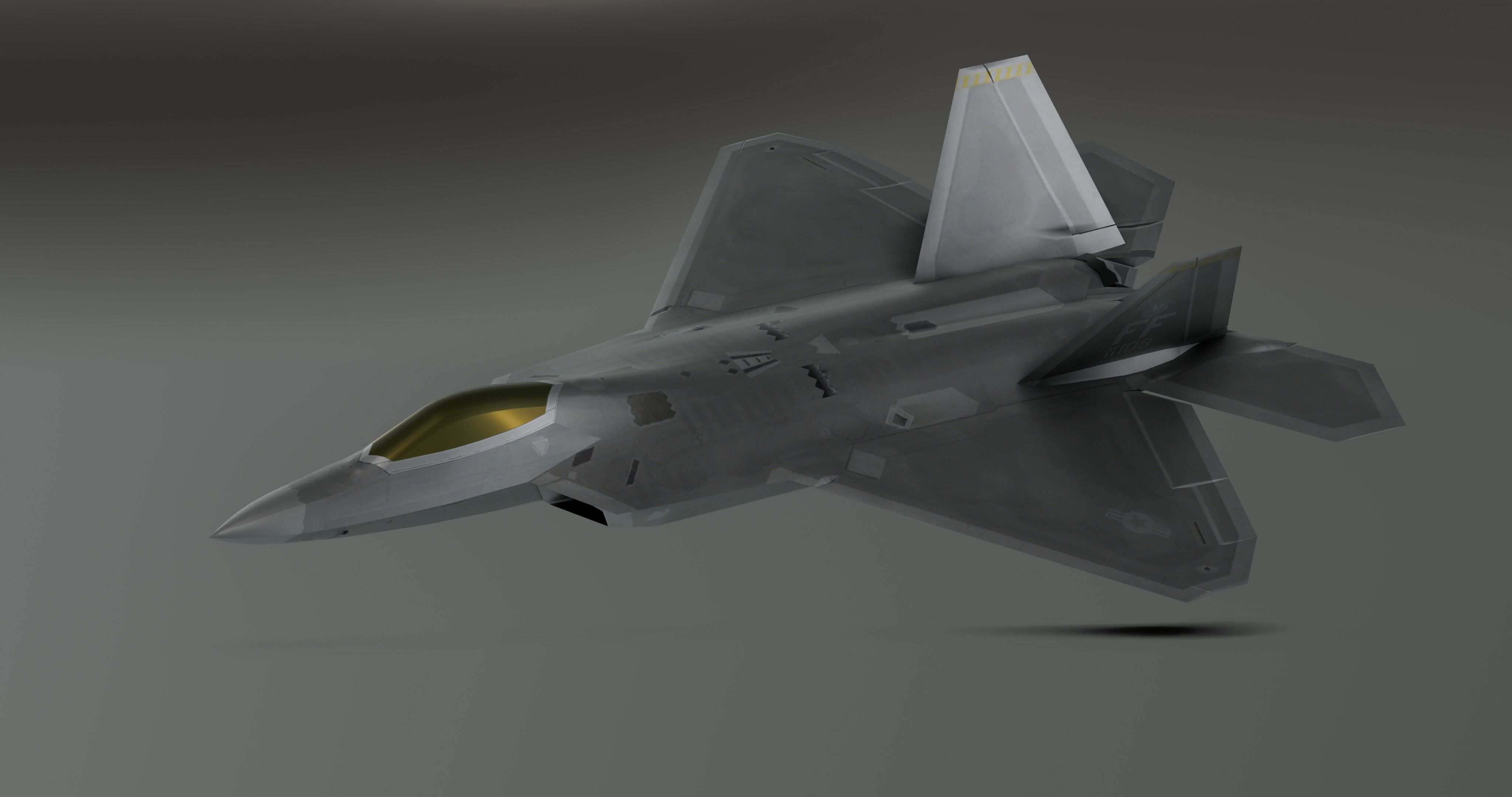 Pack Falcon Fighter Jets - 14 Aircrafts Low-poly 3D model_25