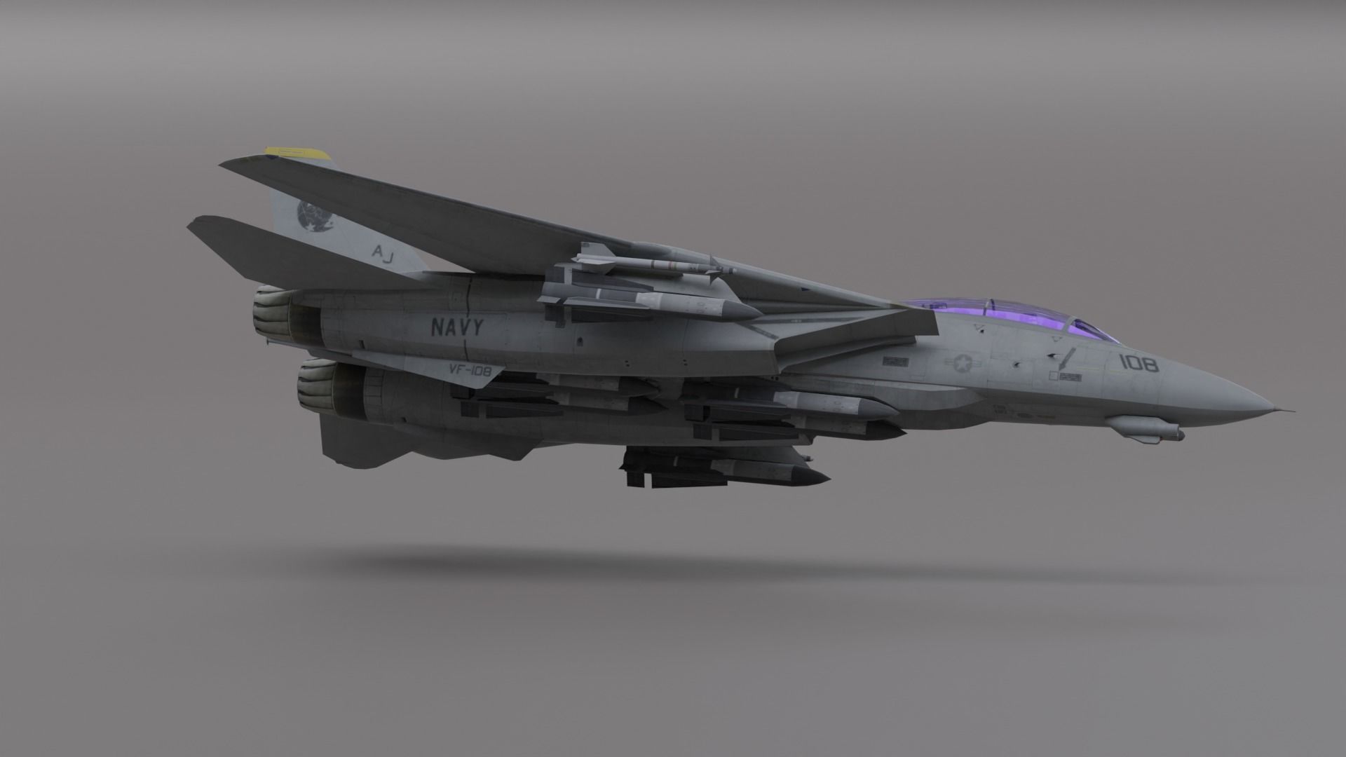 Pack Falcon Fighter Jets - 14 Aircrafts Low-poly 3D model_65