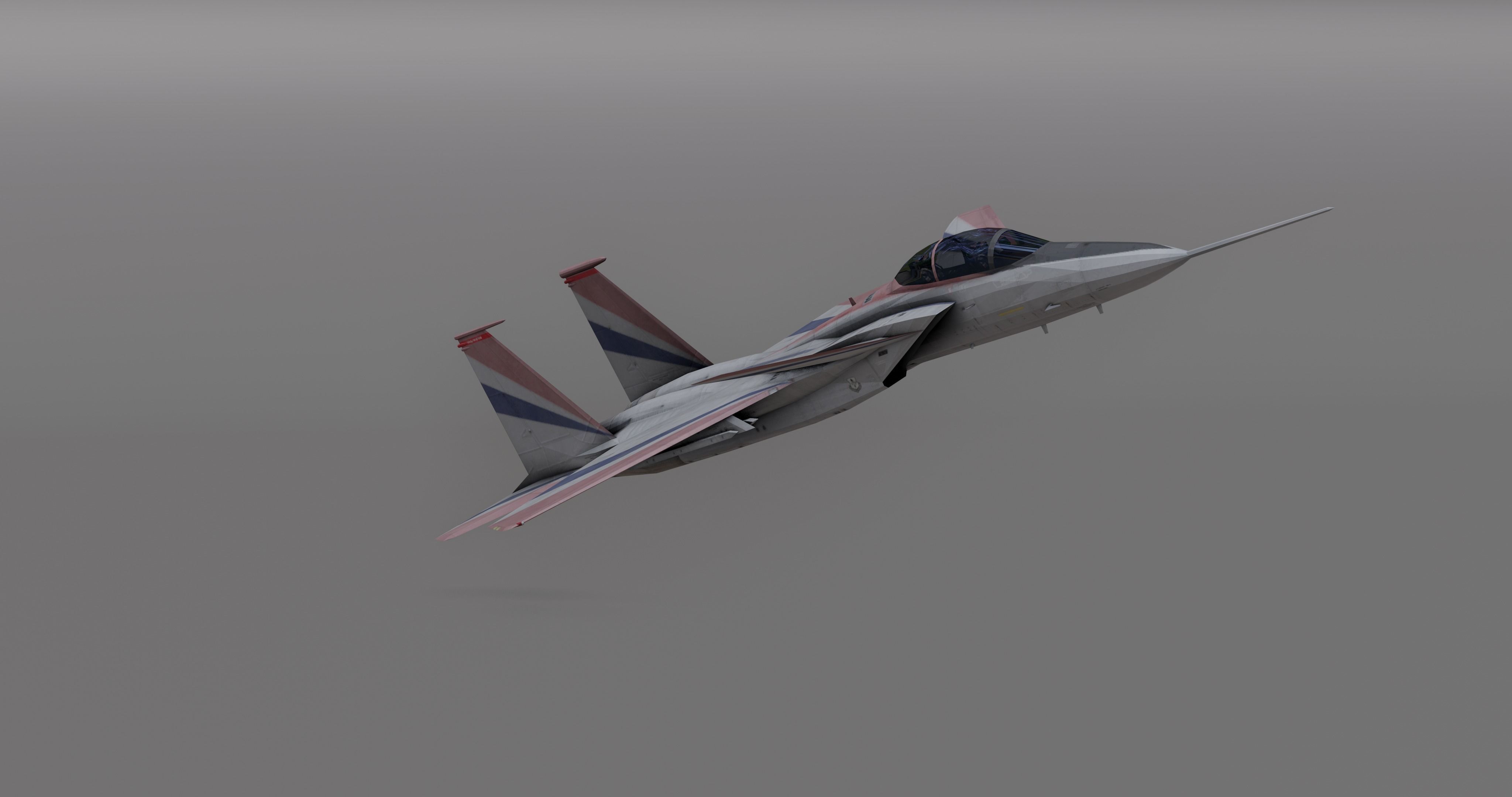 Pack Falcon Fighter Jets - 14 Aircrafts Low-poly 3D model_52