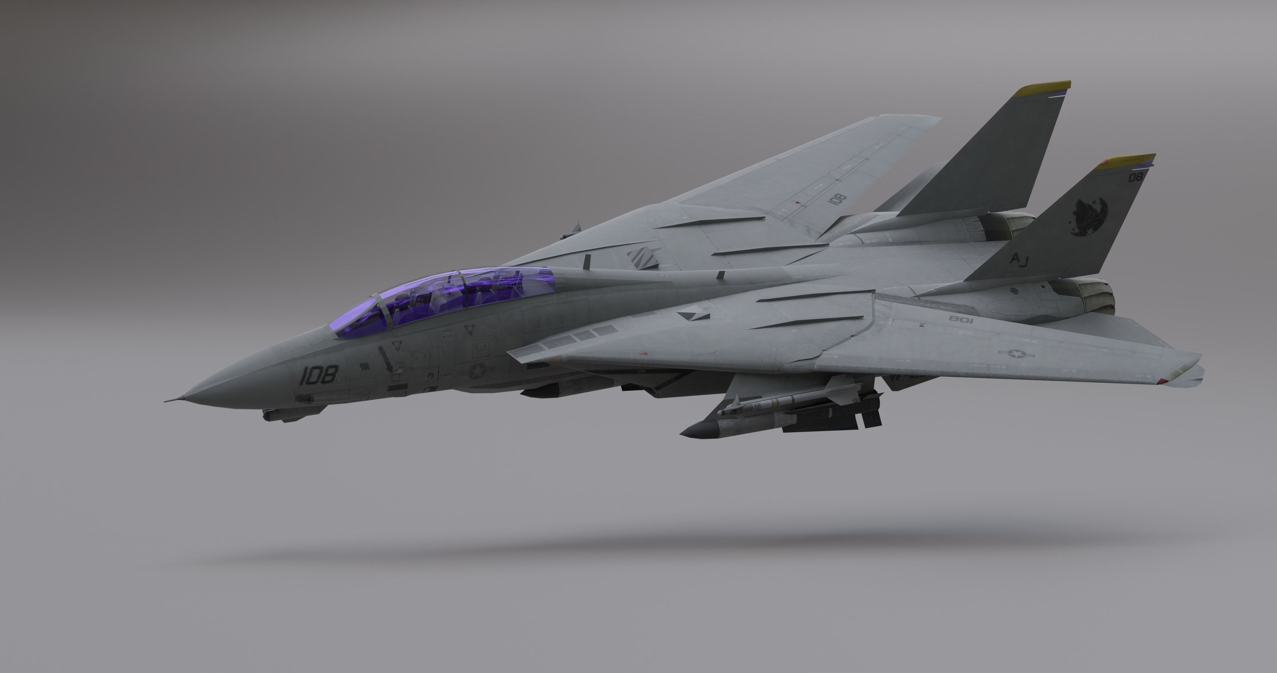 Pack Falcon Fighter Jets - 14 Aircrafts Low-poly 3D model_63