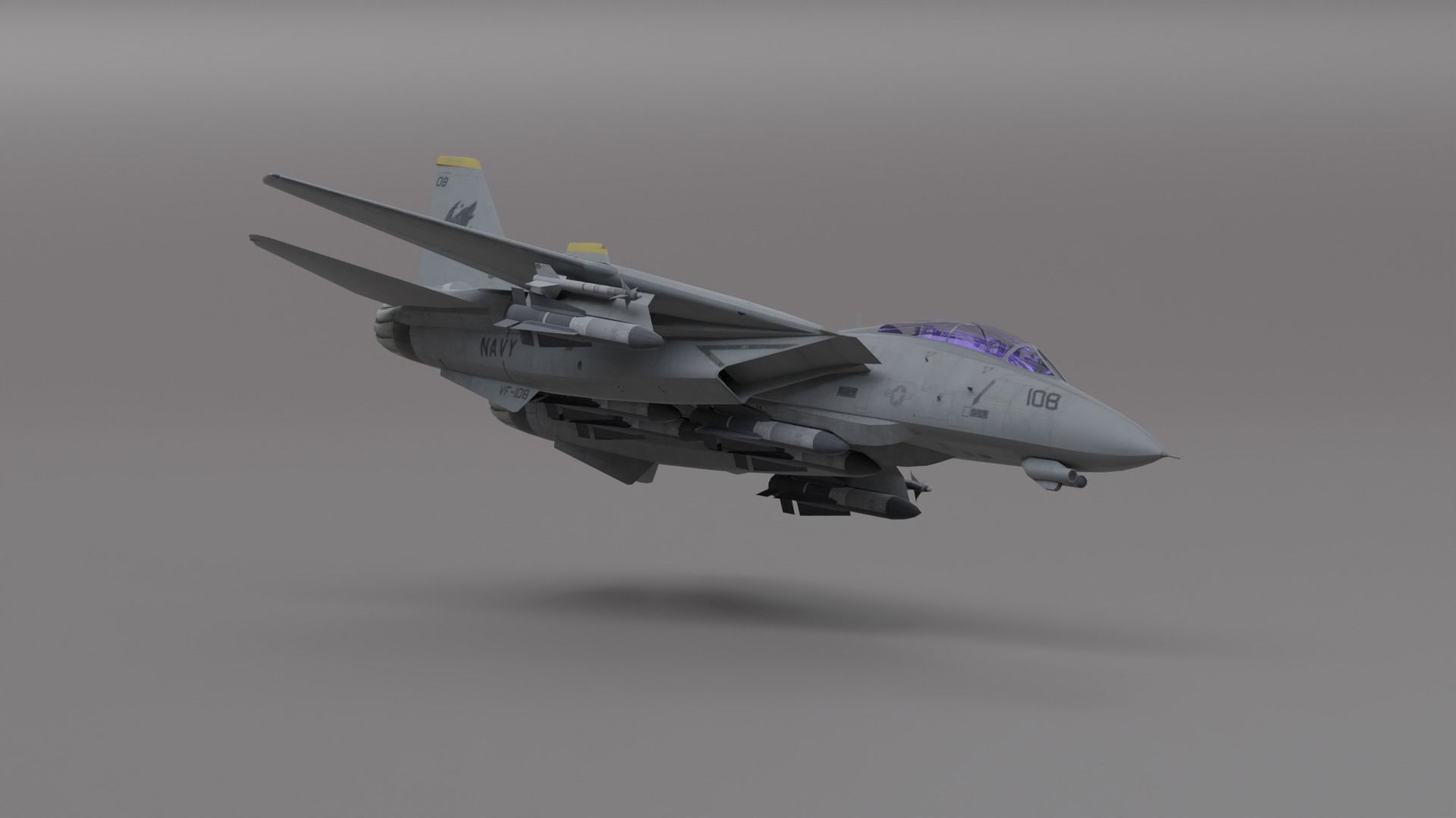 Pack Falcon Fighter Jets - 14 Aircrafts Low-poly 3D model_64