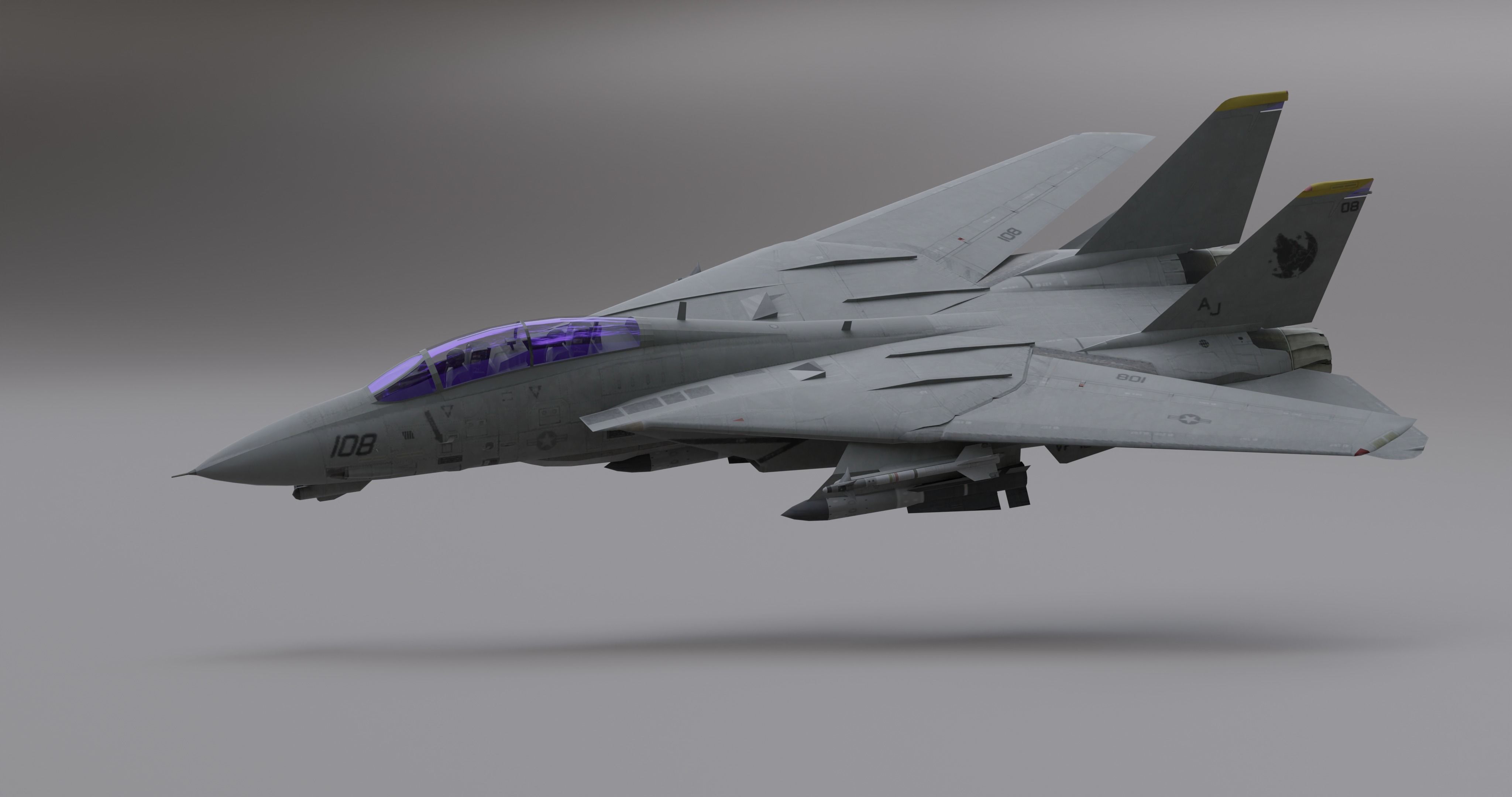 Pack Falcon Fighter Jets - 14 Aircrafts Low-poly 3D model_68