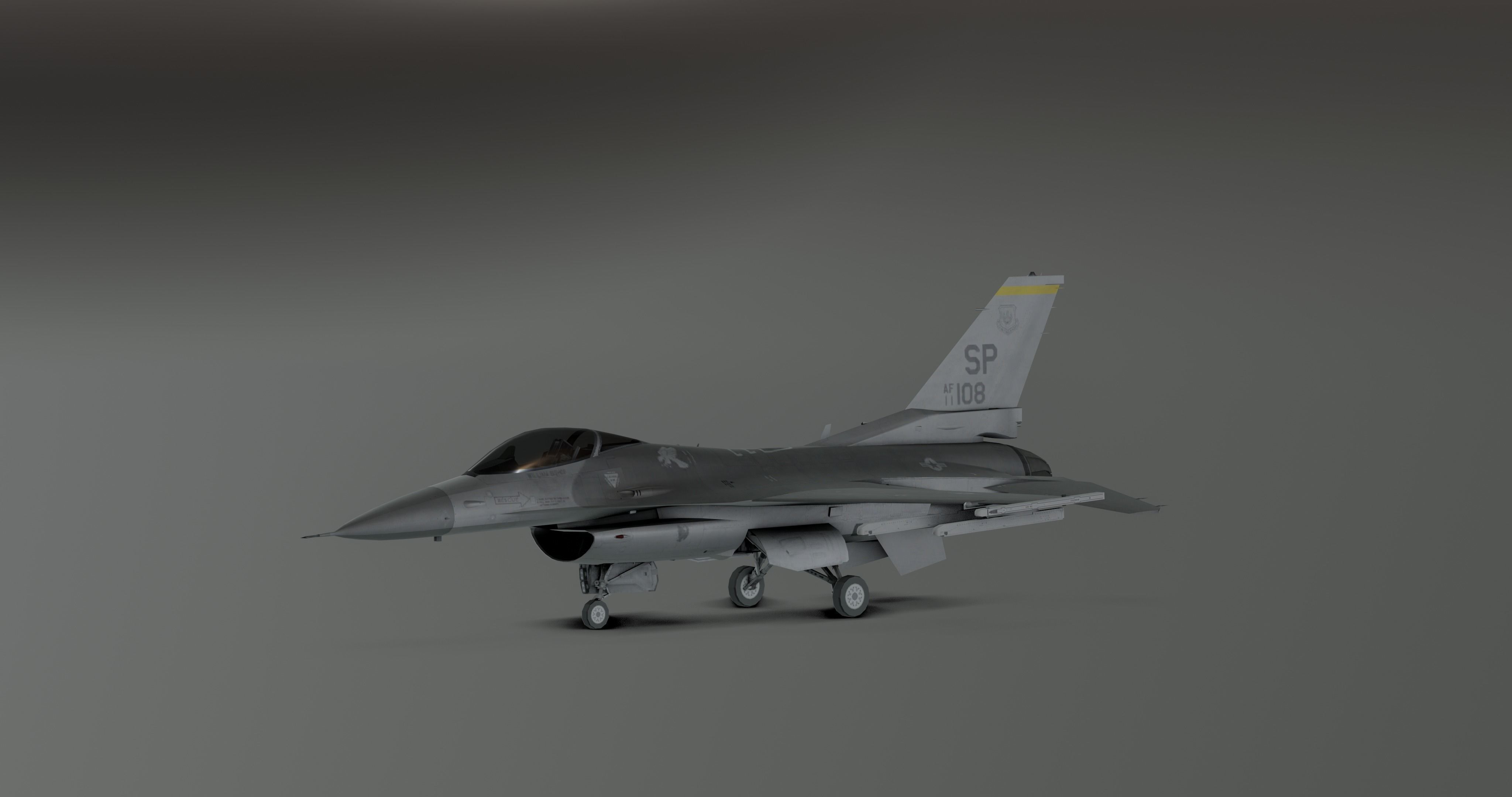 Pack Falcon Fighter Jets - 14 Aircrafts Low-poly 3D model_59