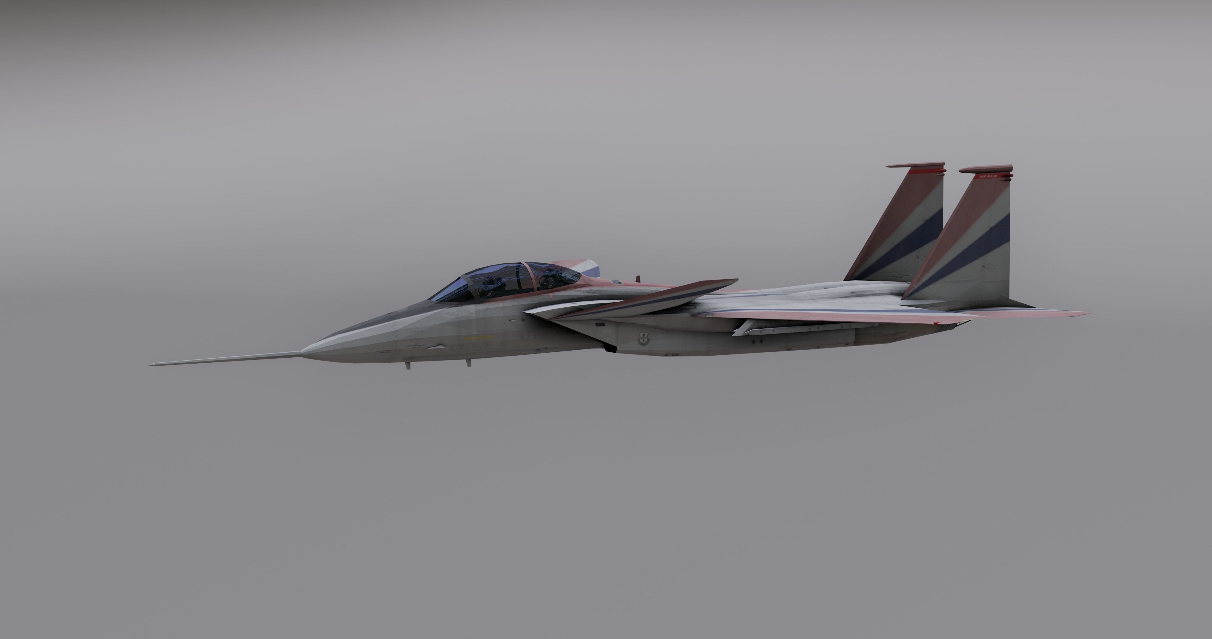 Pack Falcon Fighter Jets - 14 Aircrafts Low-poly 3D model_54