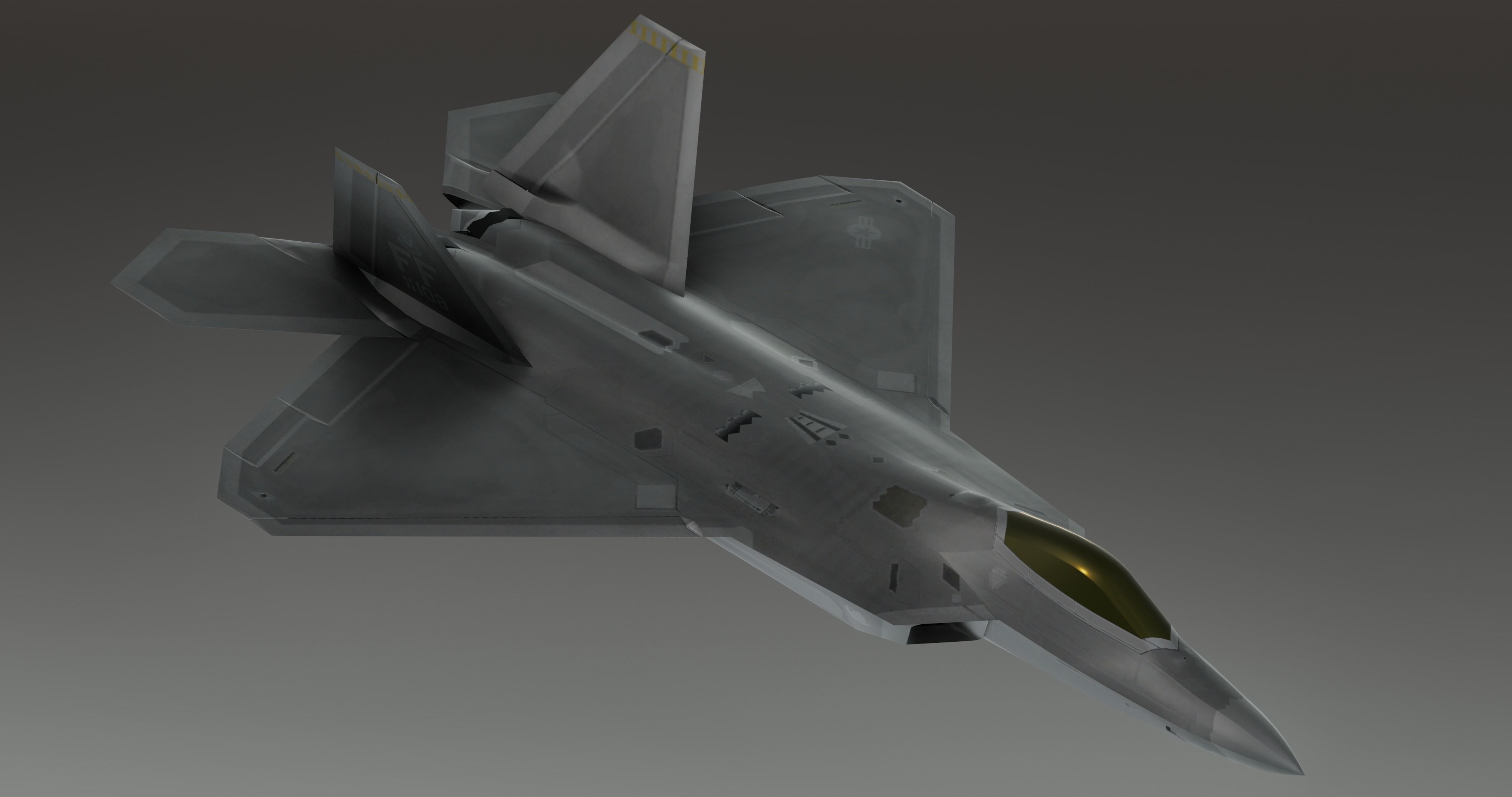 Pack Falcon Fighter Jets - 14 Aircrafts Low-poly 3D model_28