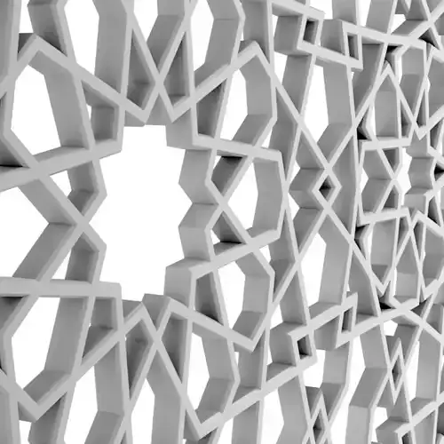 Arabic Decorative Pattern T3 Low-poly 3D model