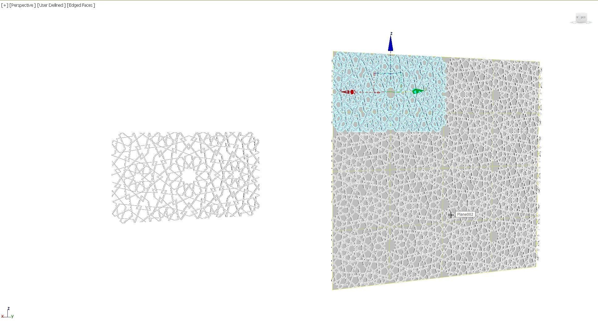 Arabic Decorative Pattern T3 Low-poly 3D model_5