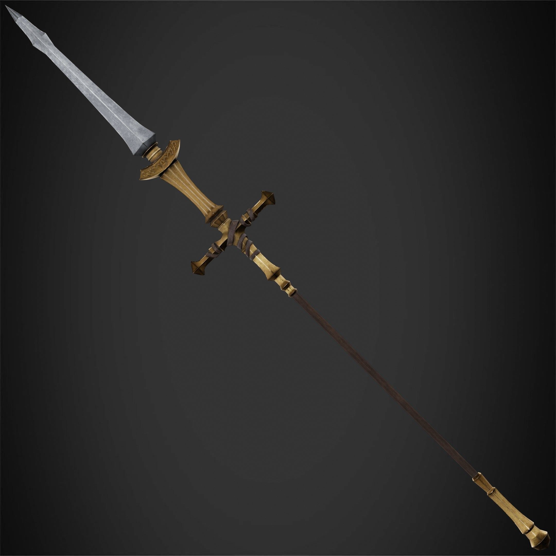 Dark Souls Ornstein Dragon Slayer Spear for Cosplay 3D print model_3