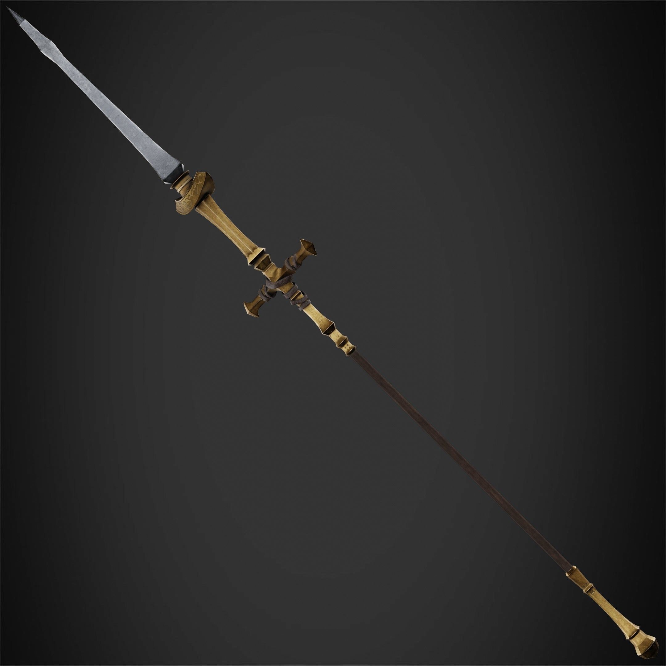 Dark Souls Ornstein Dragon Slayer Spear for Cosplay 3D print model_8