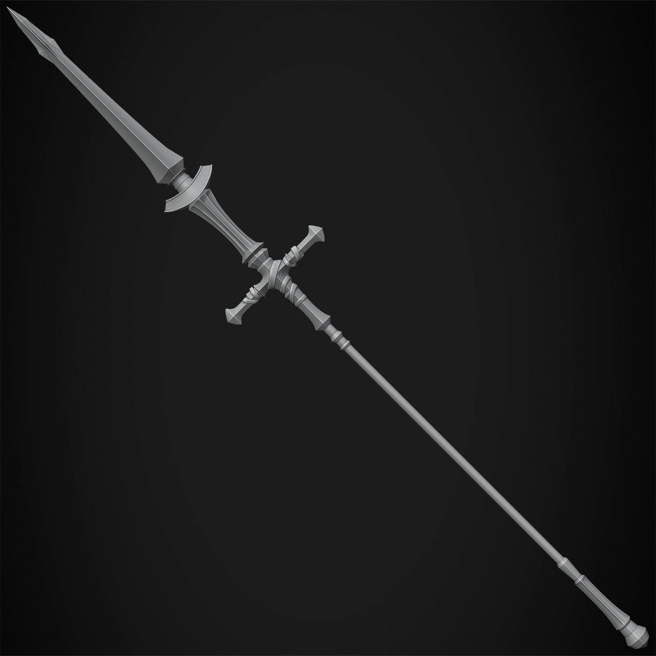 Dark Souls Ornstein Dragon Slayer Spear for Cosplay 3D print model_16