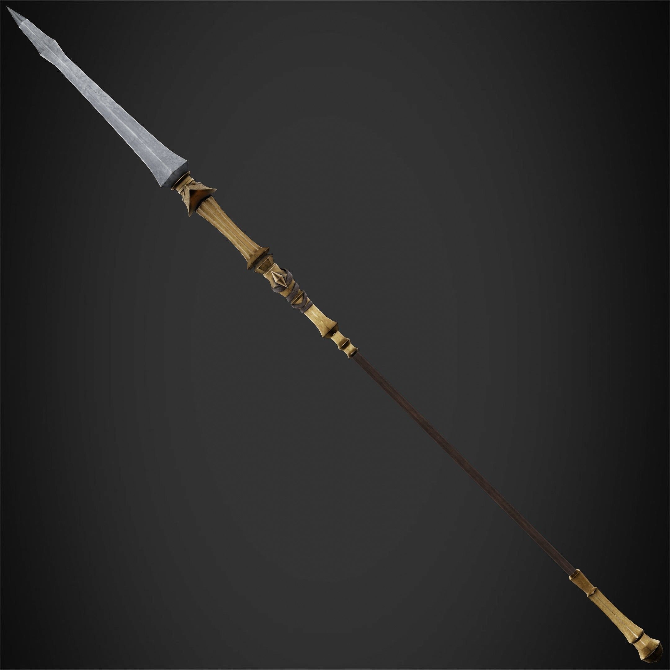 Dark Souls Ornstein Dragon Slayer Spear for Cosplay 3D print model_9
