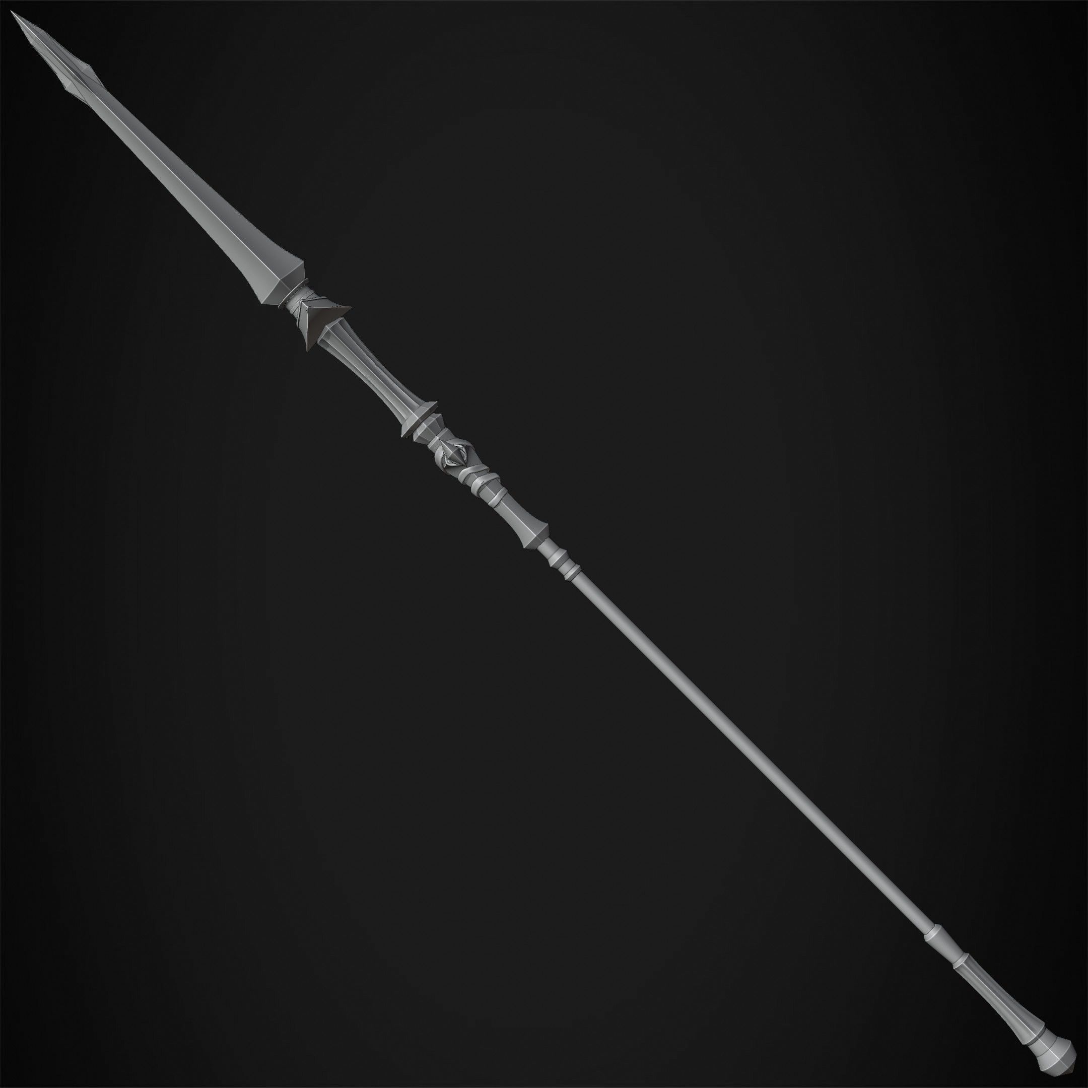 Dark Souls Ornstein Dragon Slayer Spear for Cosplay 3D print model_20