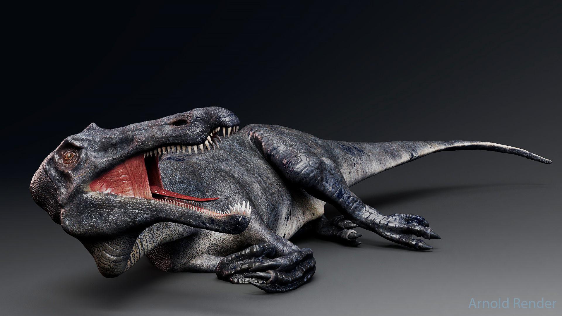 Dinosaur Suchomimus Tenerensis Unreal Engine and Unity Project Low-poly 3D model_3